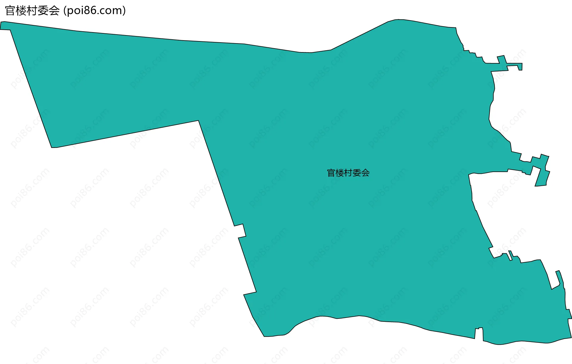 官楼村委会边界地图
