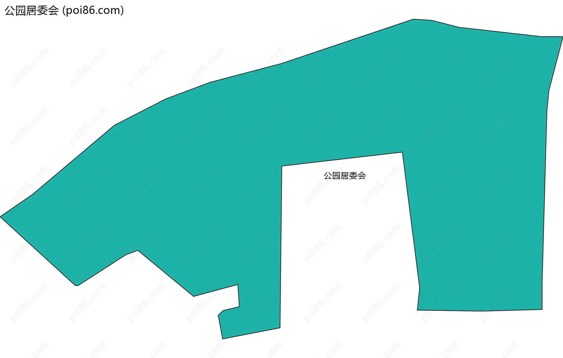 公园居委会边界地图