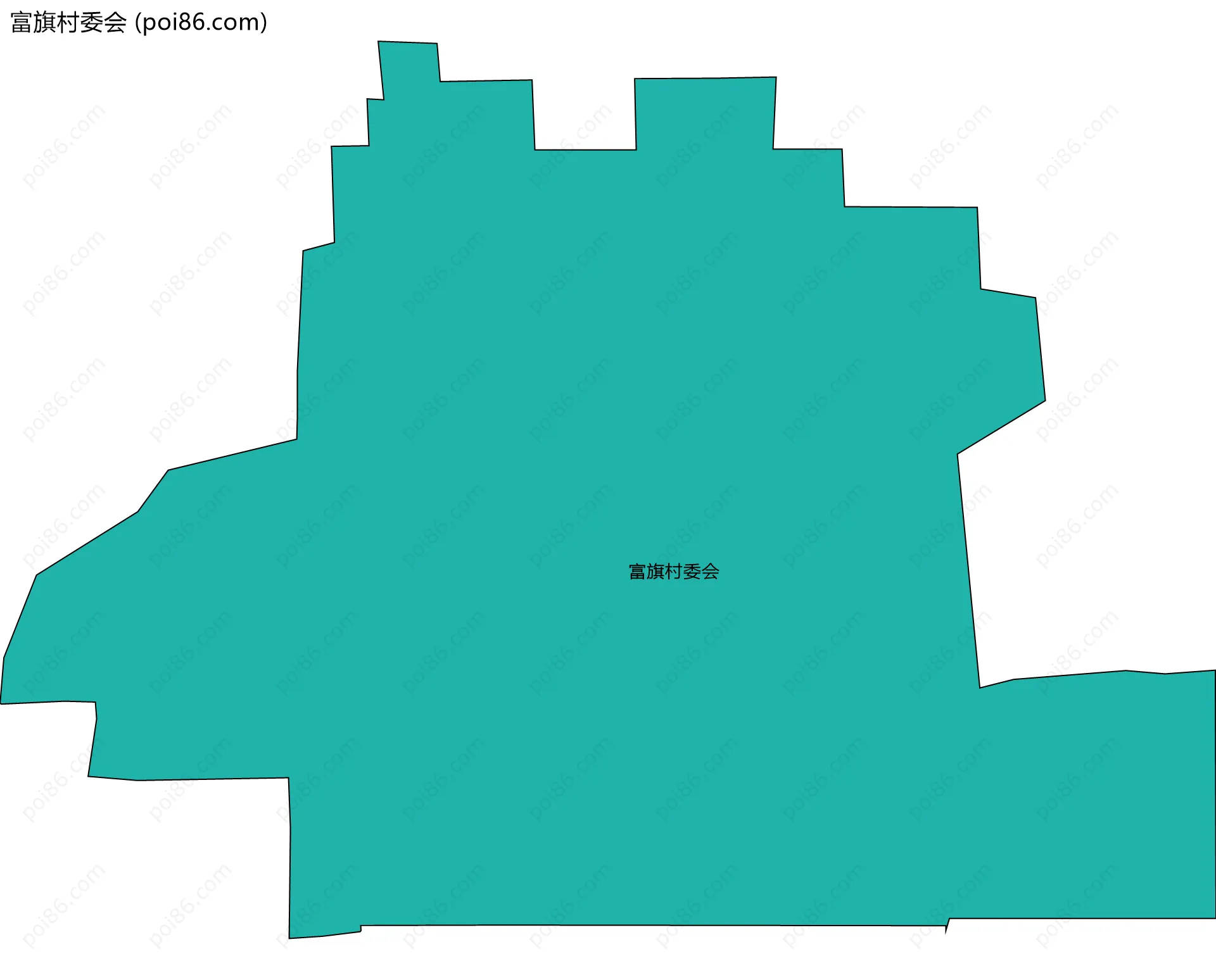 富旗村委会边界地图