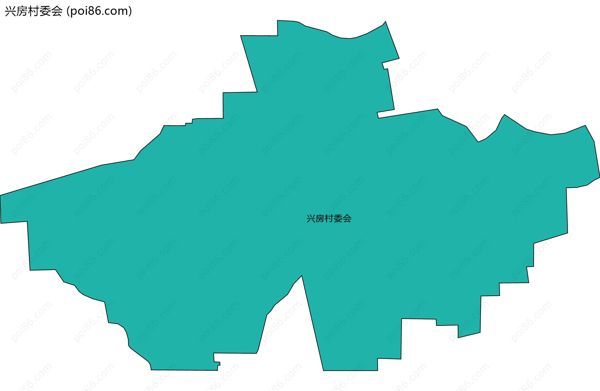 兴房村委会边界地图