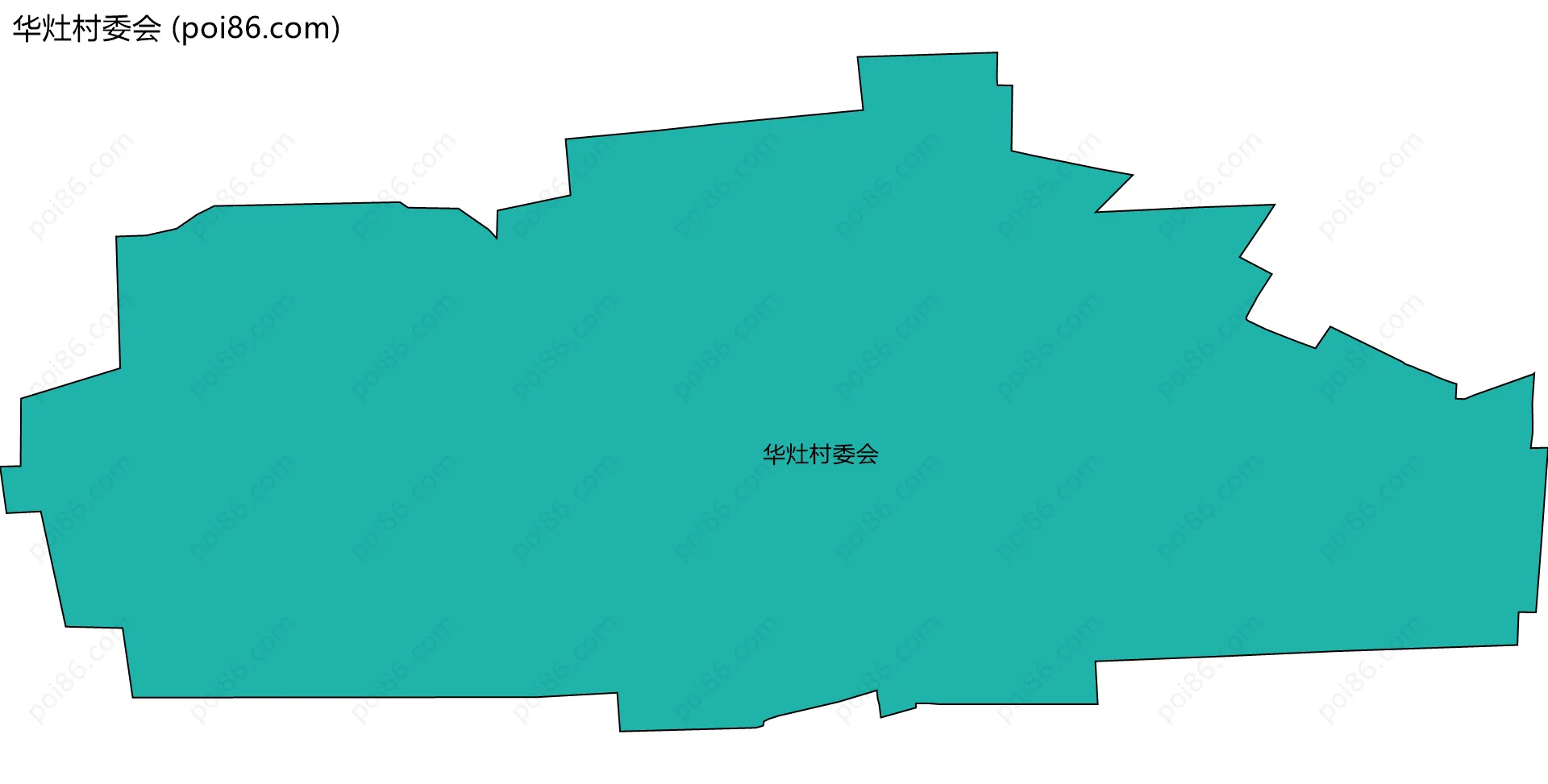 华灶村委会边界地图