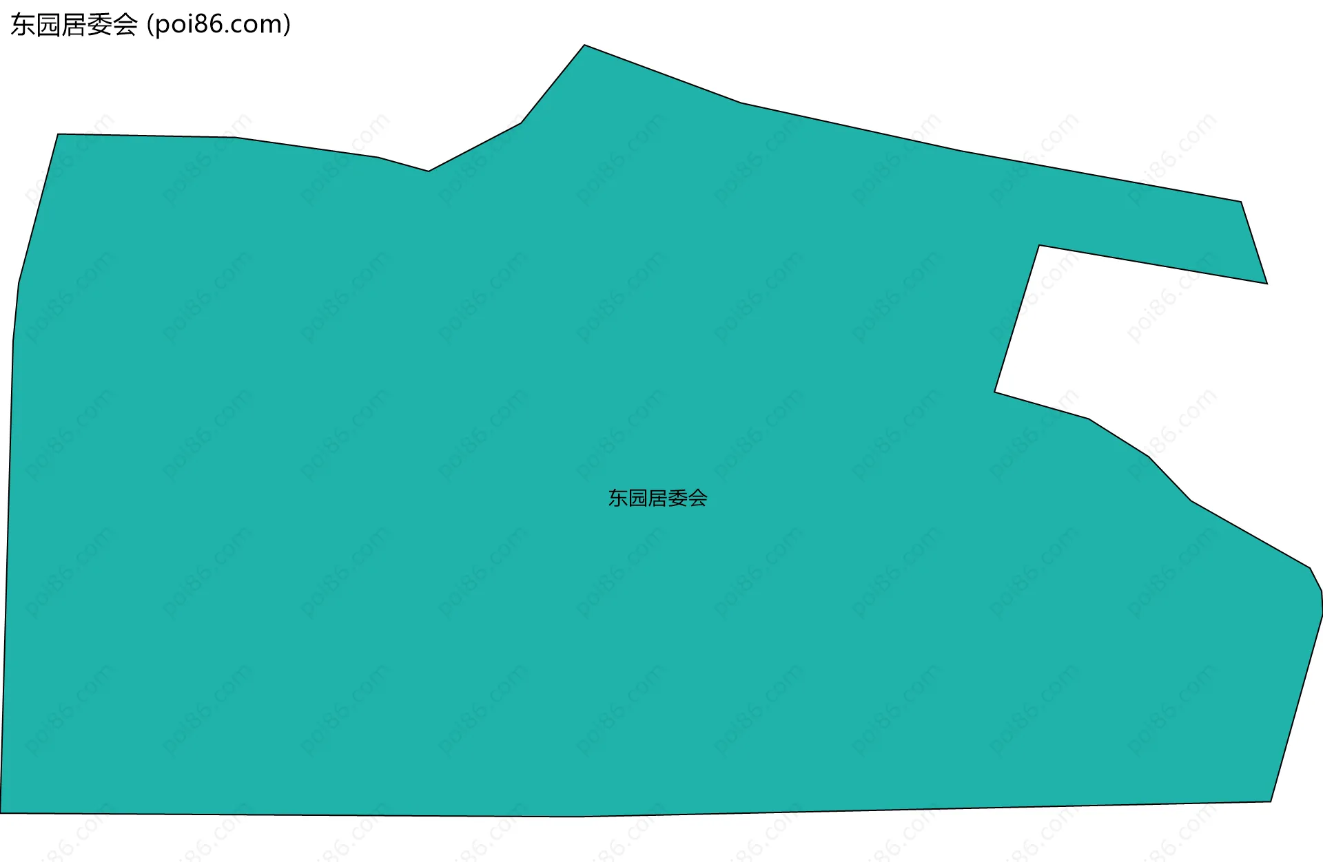东园居委会边界地图