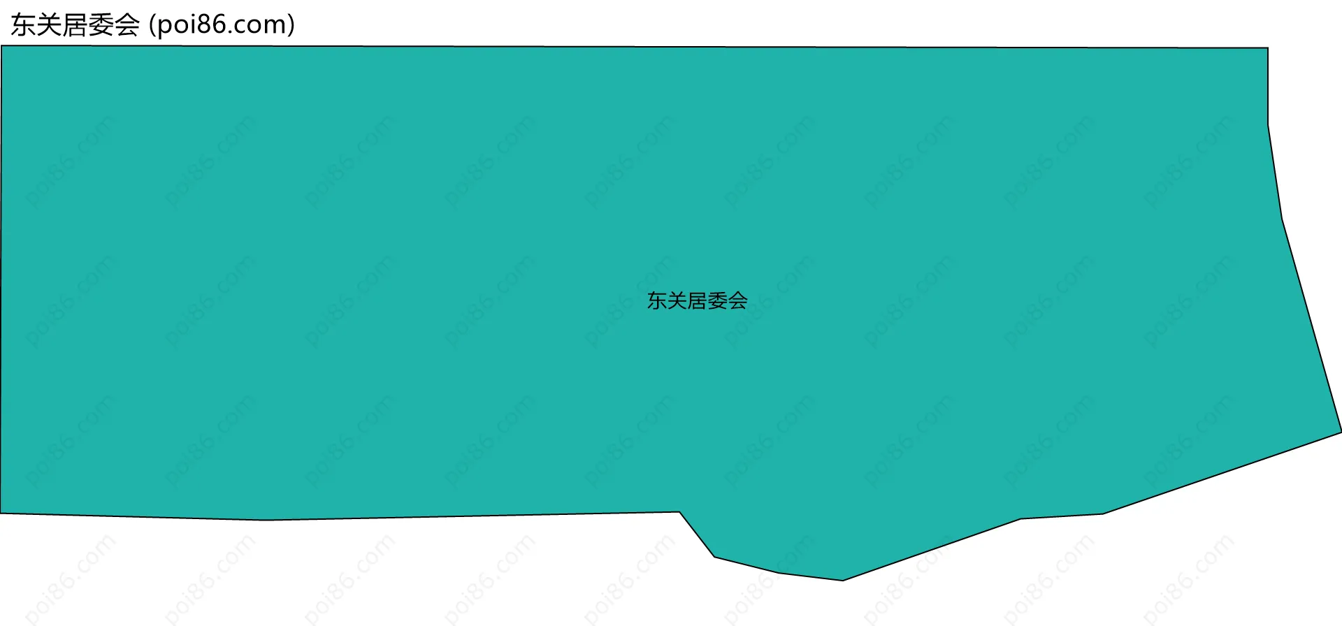 东关居委会边界地图