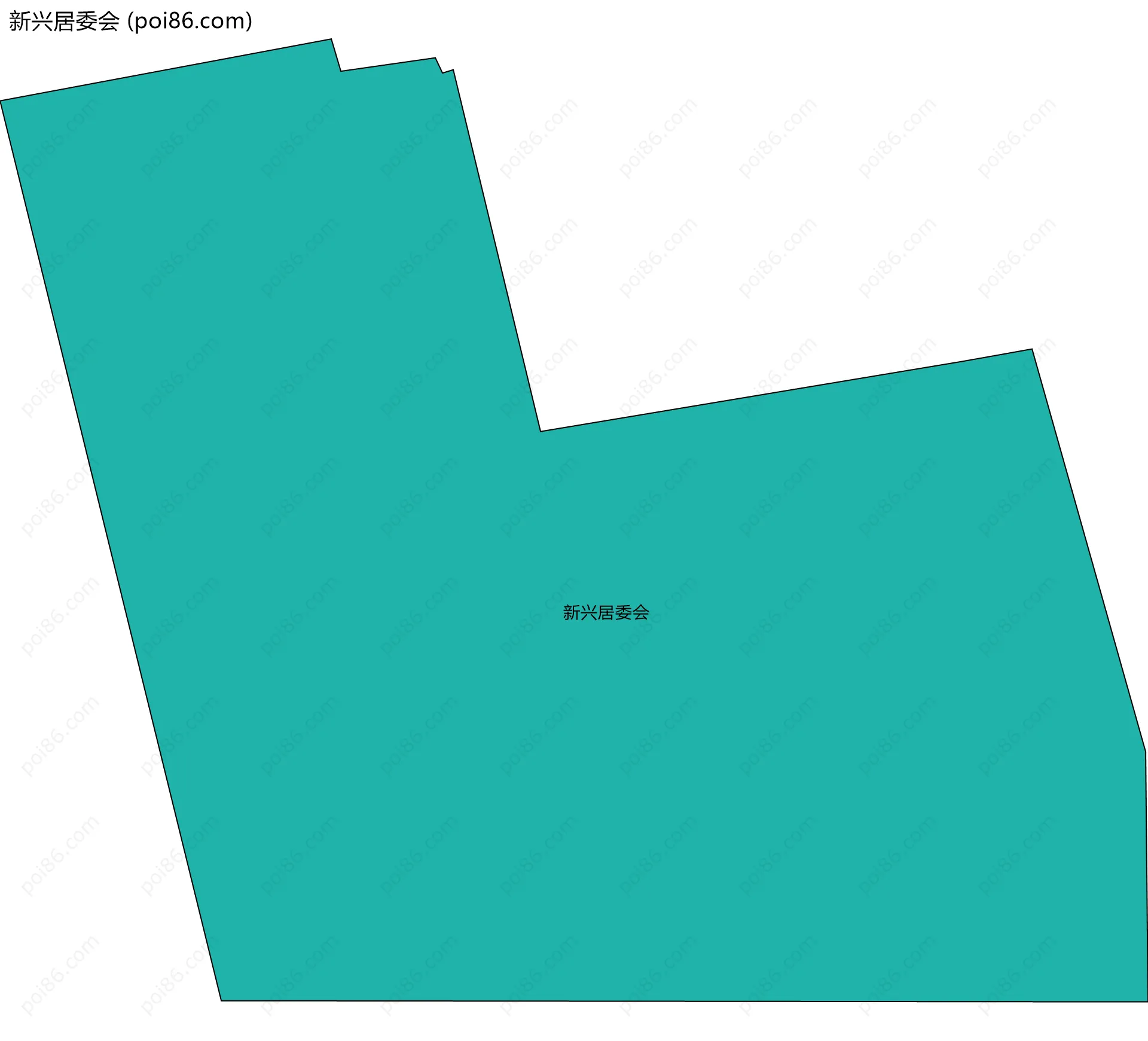 新兴居委会边界地图