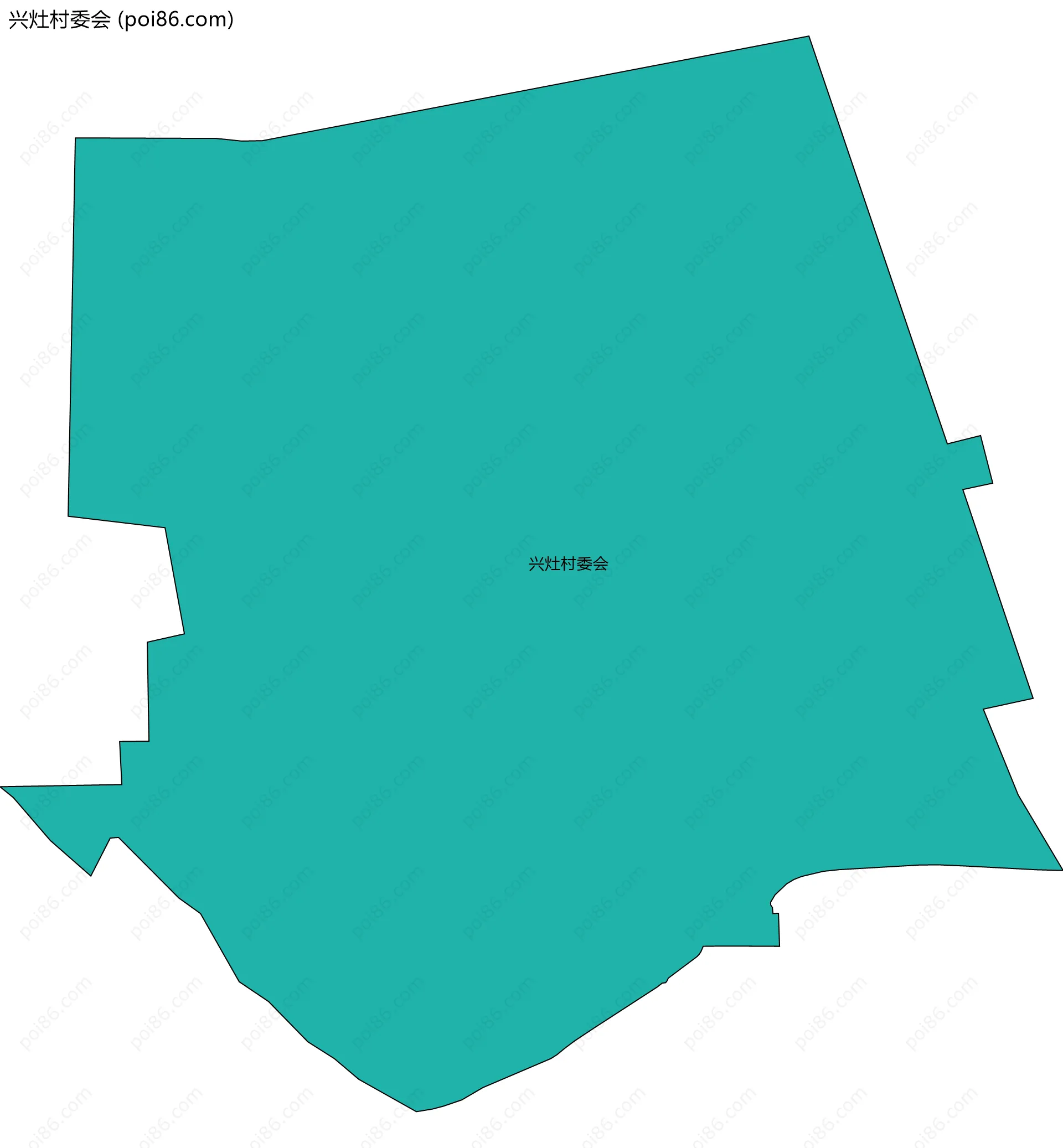 兴灶村委会边界地图
