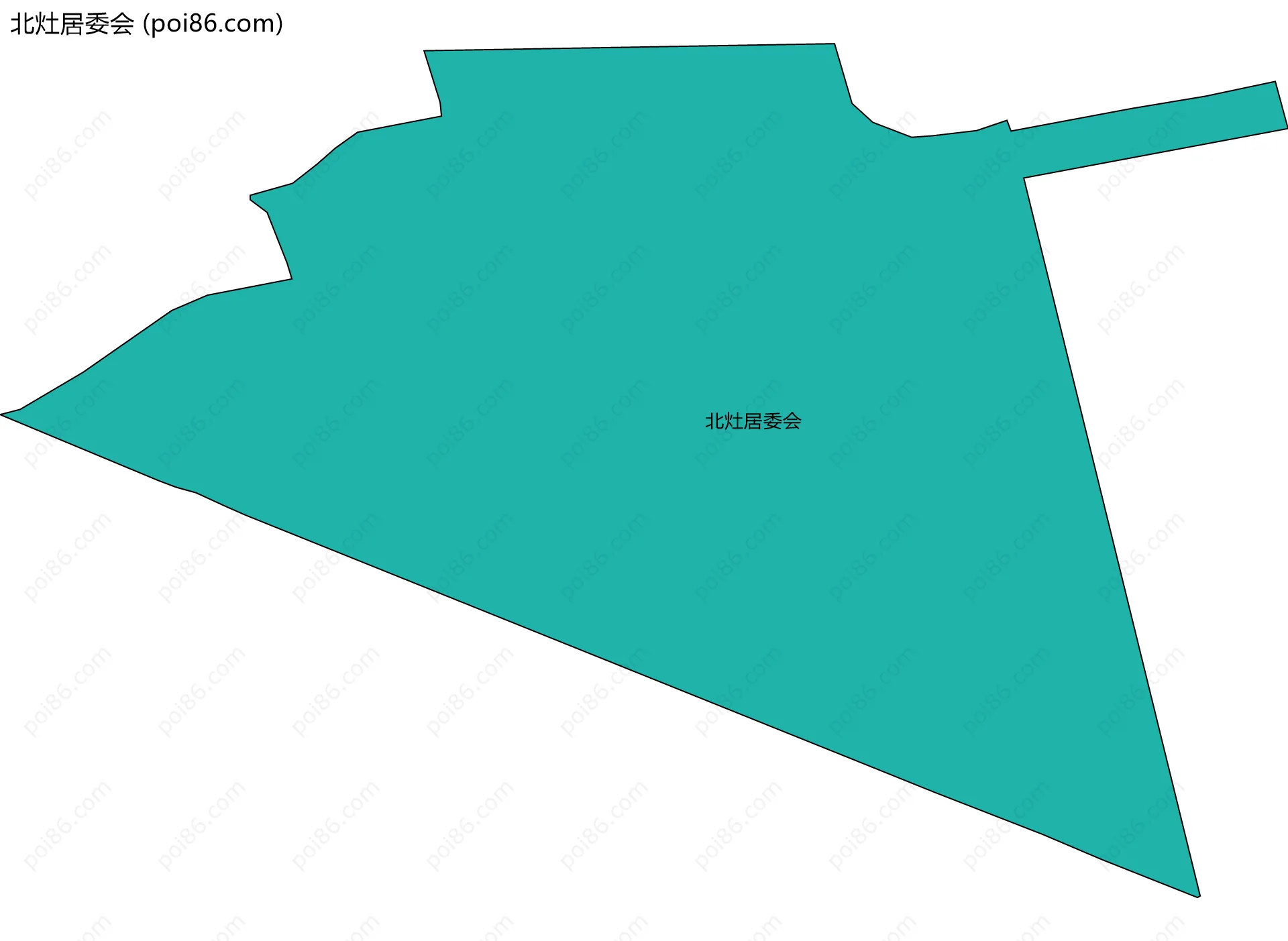 北灶居委会边界地图