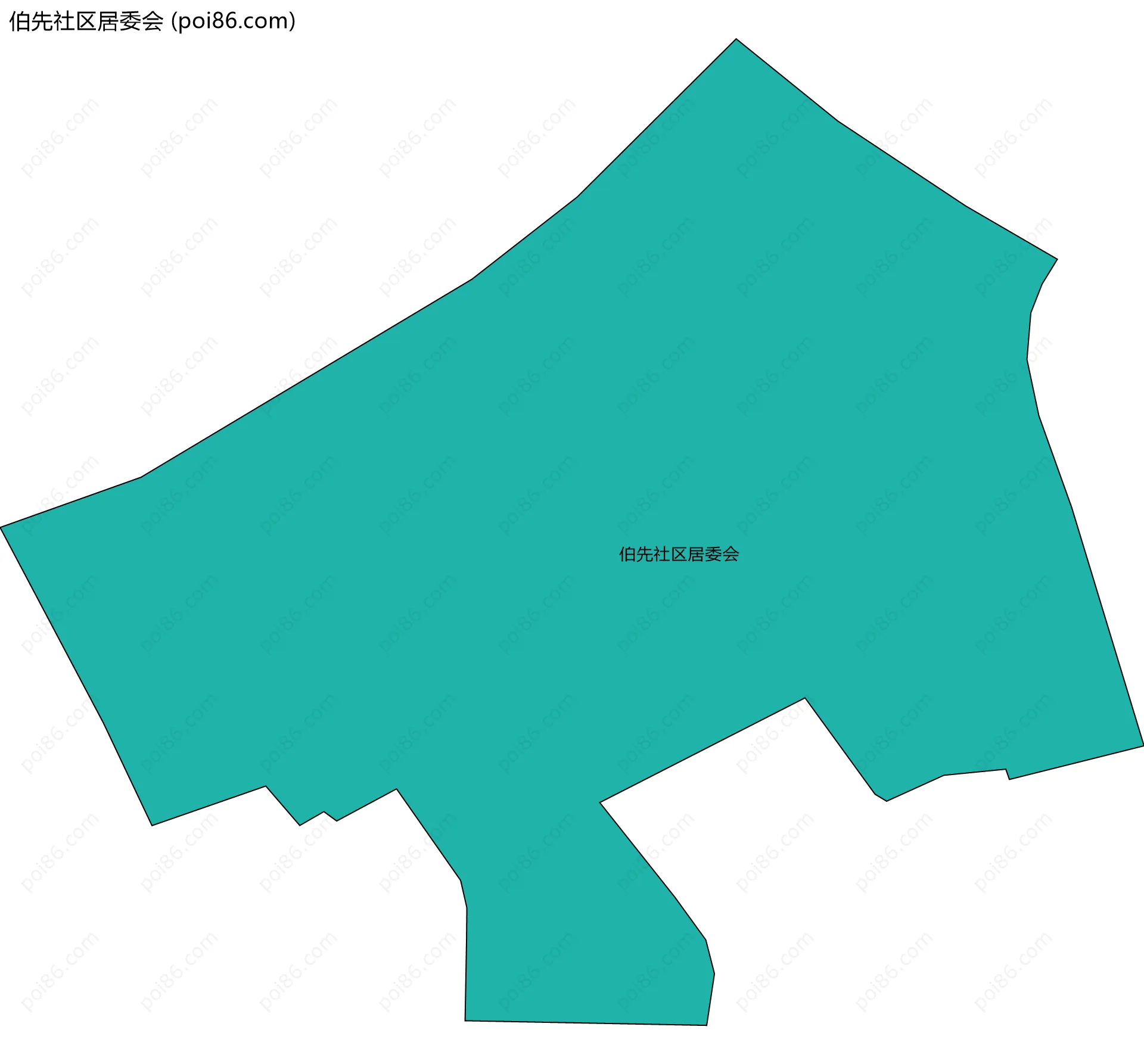 伯先社区居委会边界地图