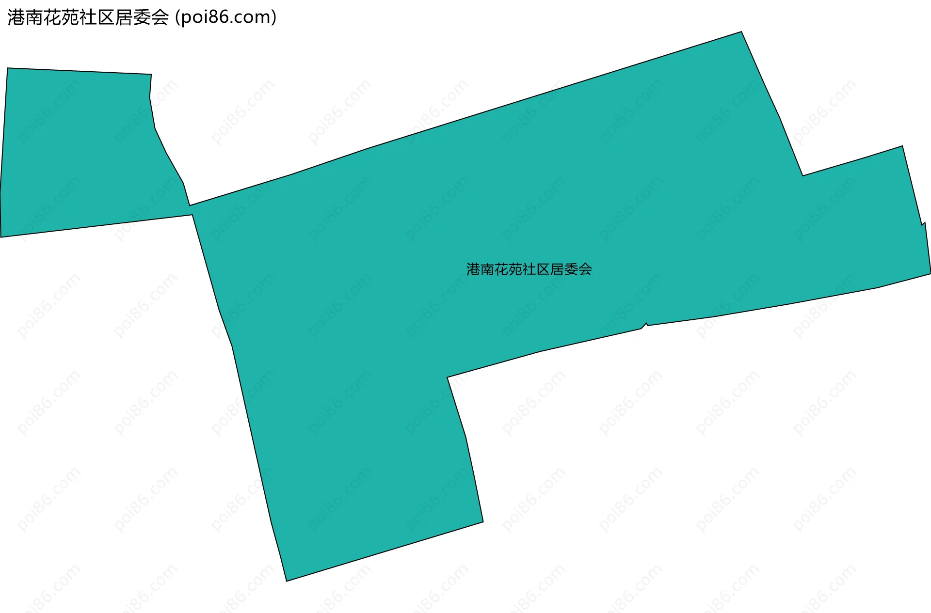 港南花苑社区居委会边界地图