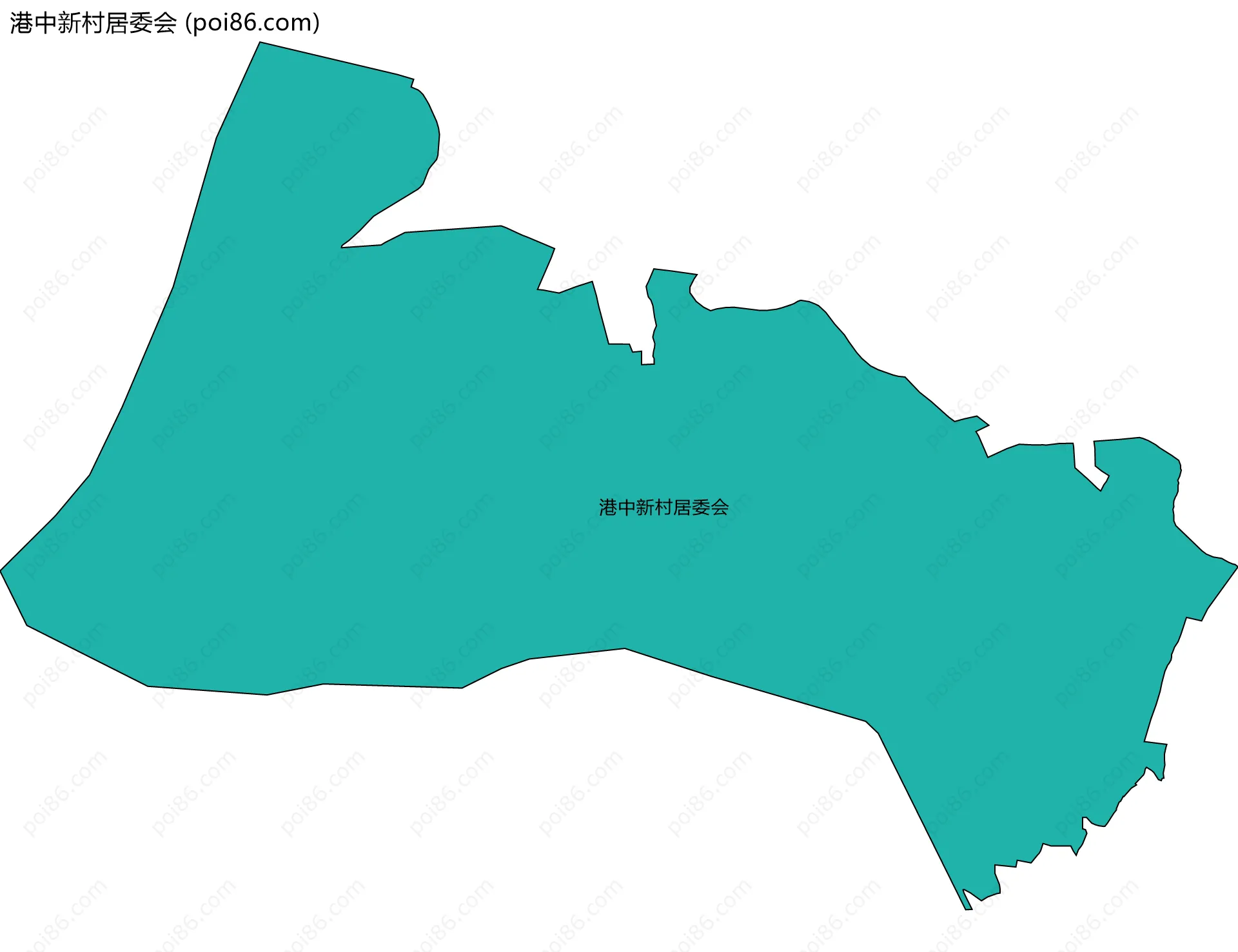 港中新村居委会边界地图
