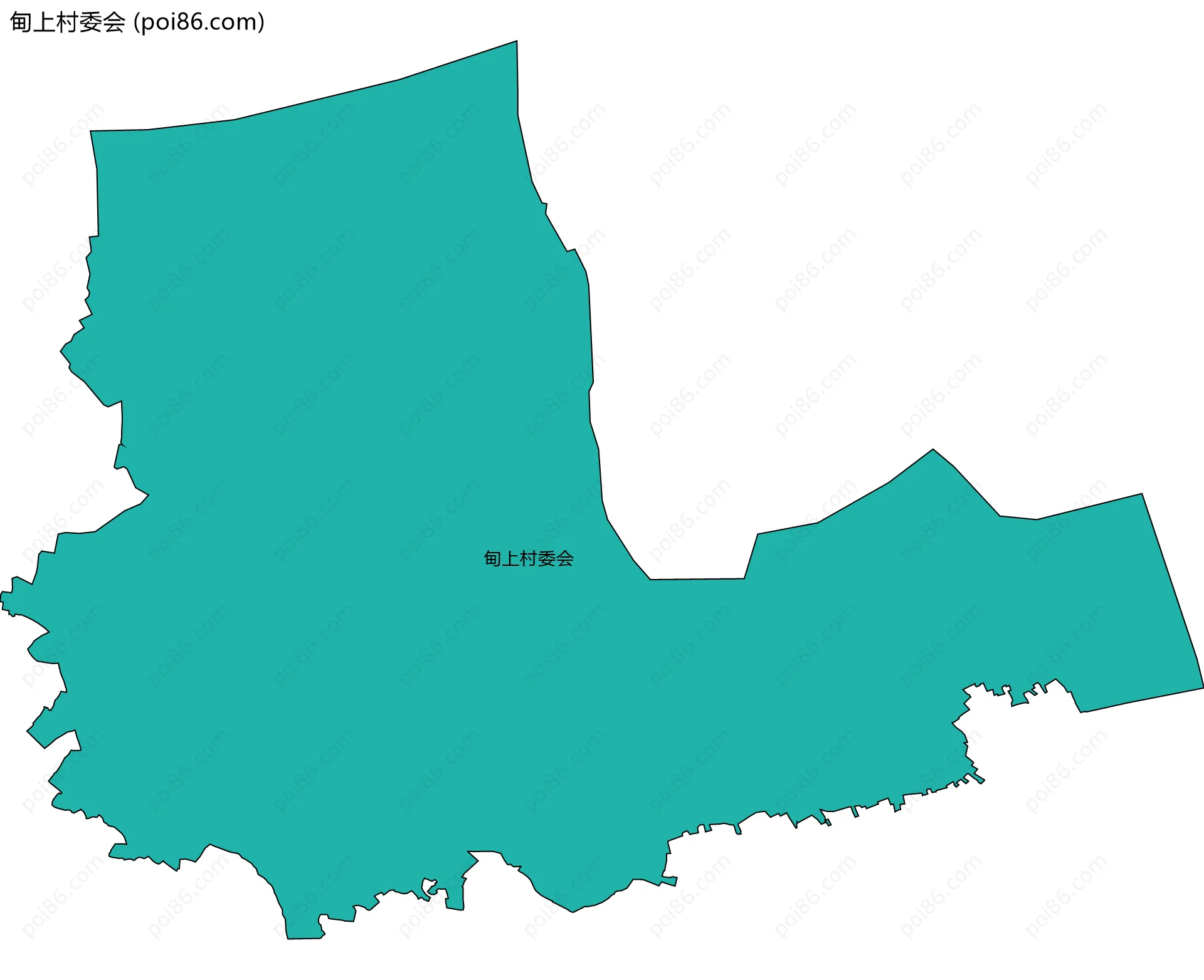 甸上村委会边界地图