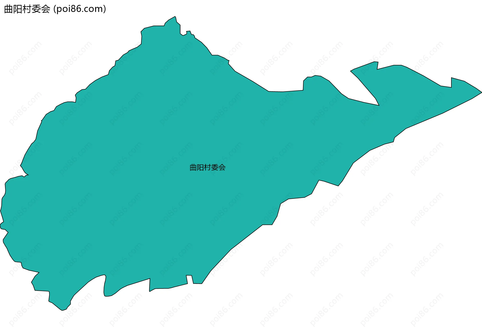 曲阳村委会边界地图