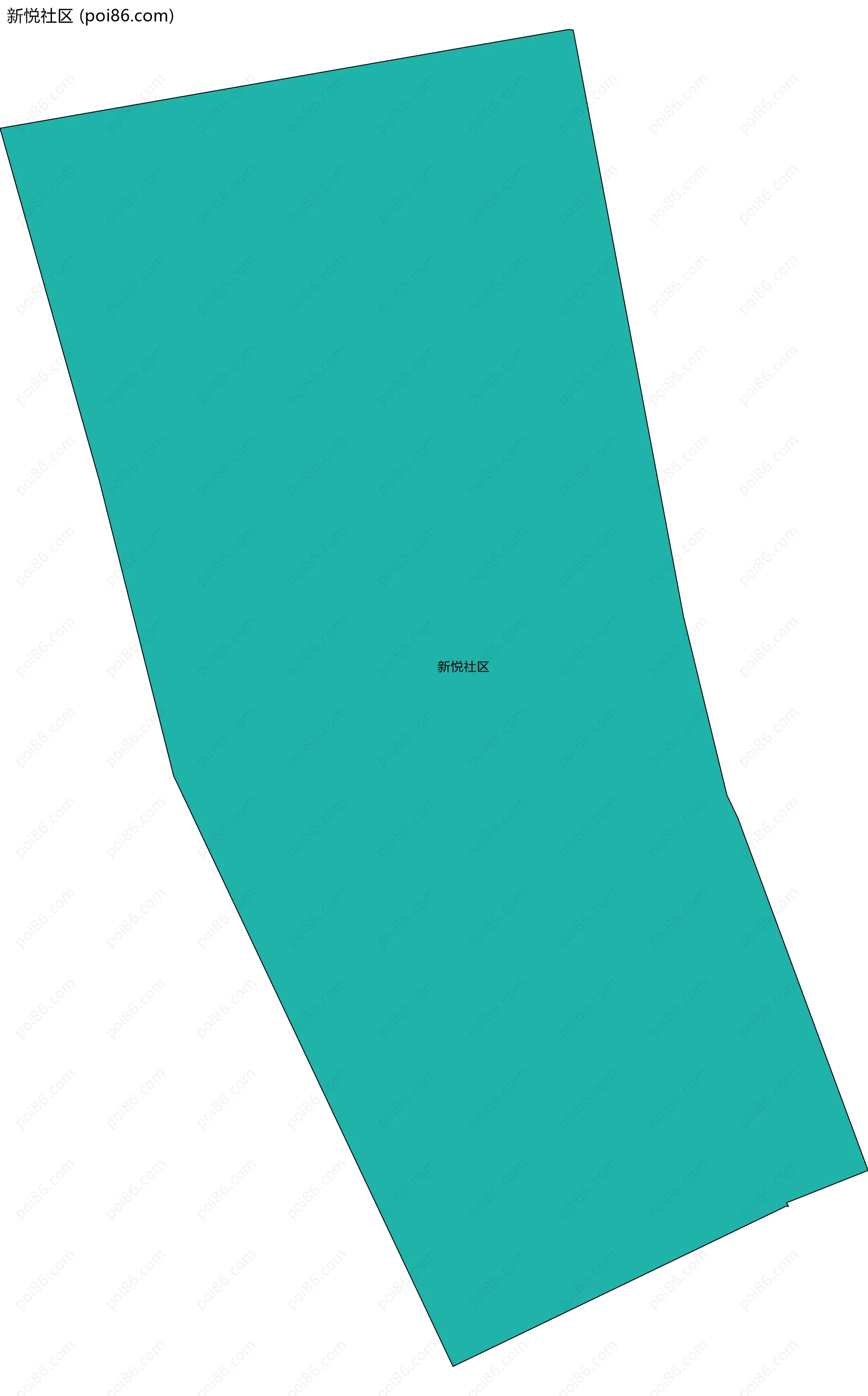 新悦社区边界地图