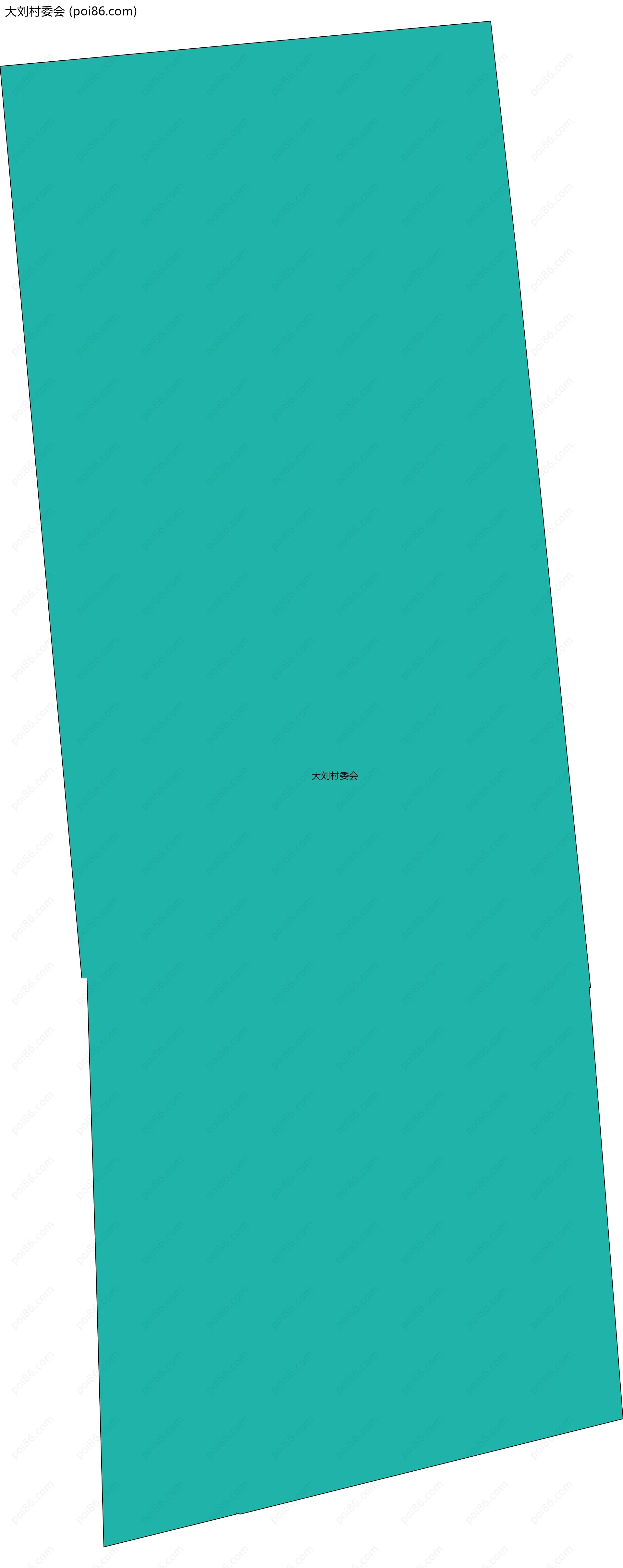 大刘村委会边界地图