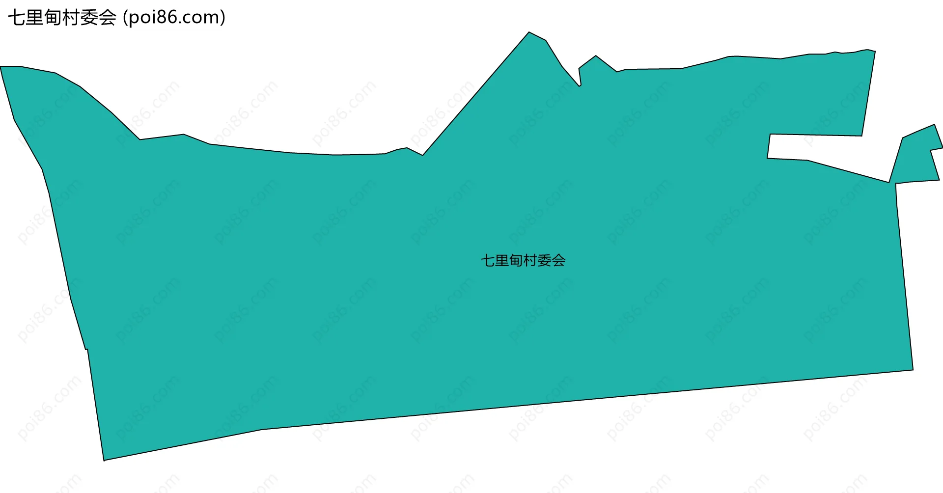 七里甸村委会边界地图