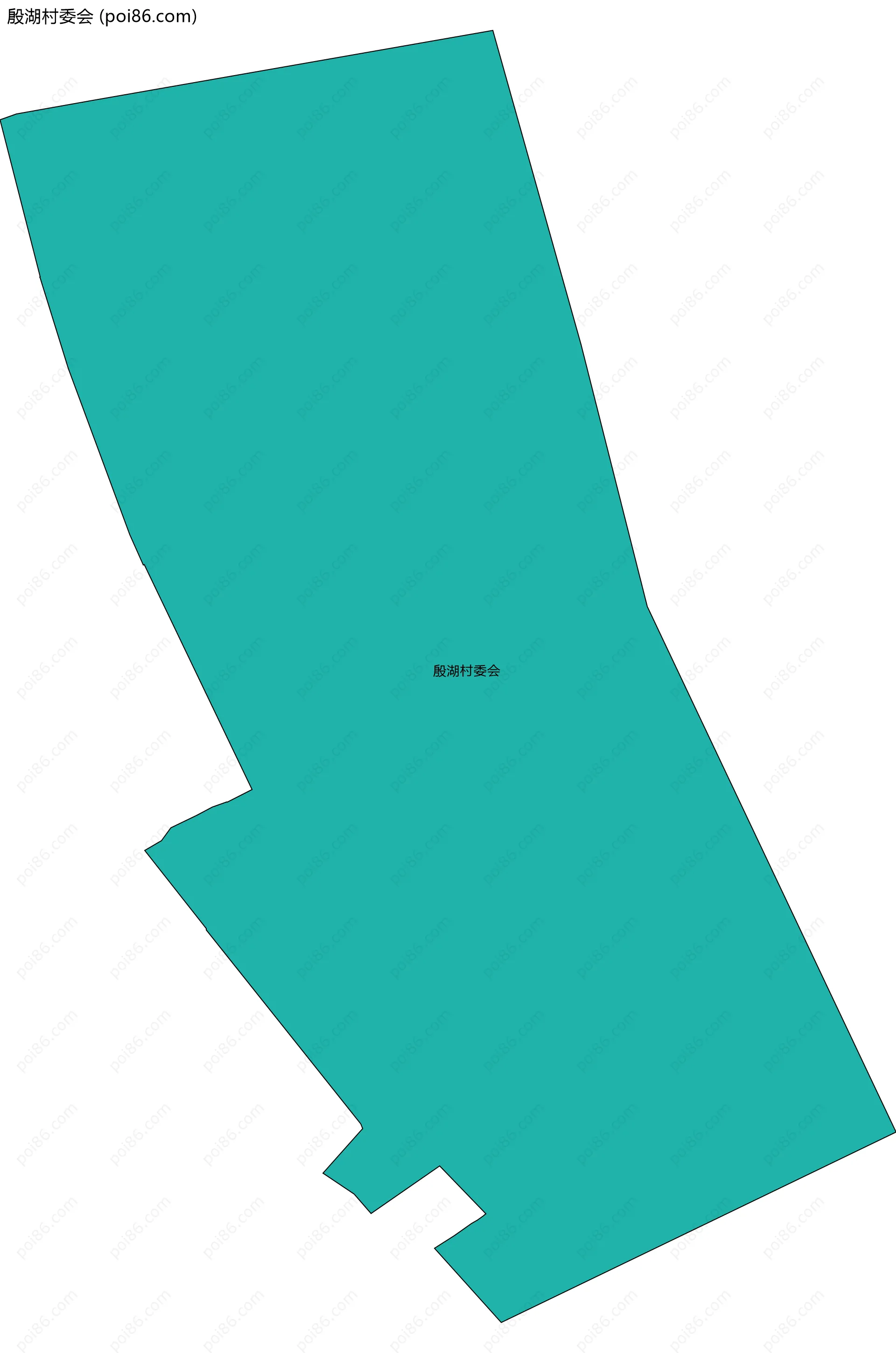 殷湖村委会边界地图