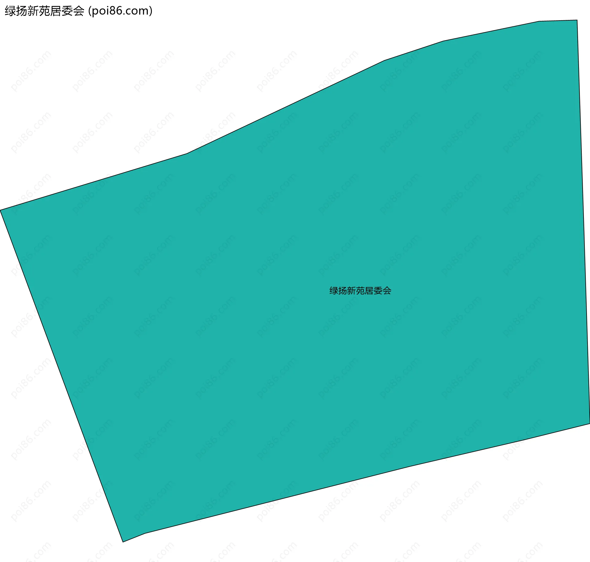 绿扬新苑居委会边界地图