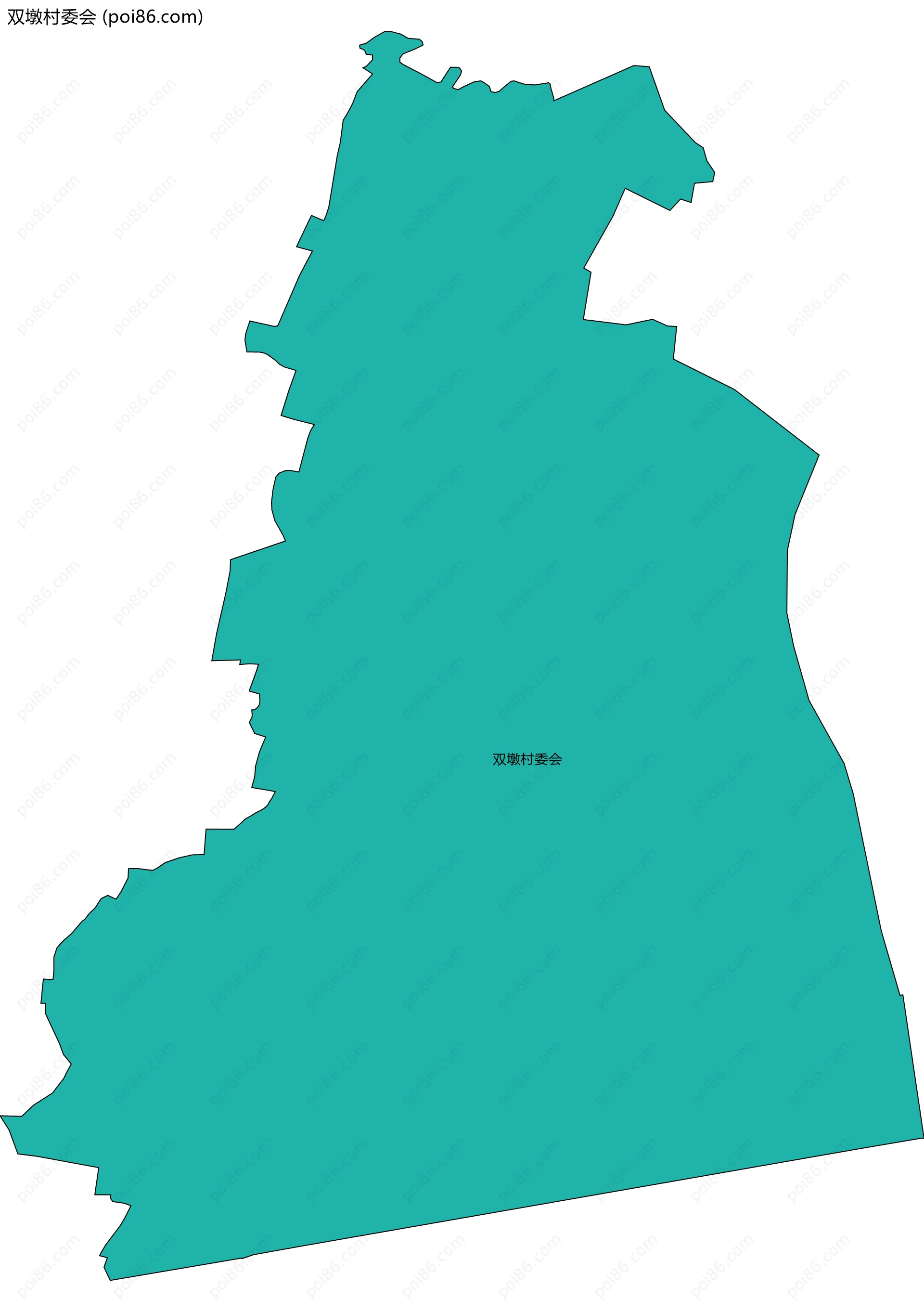 双墩村委会边界地图