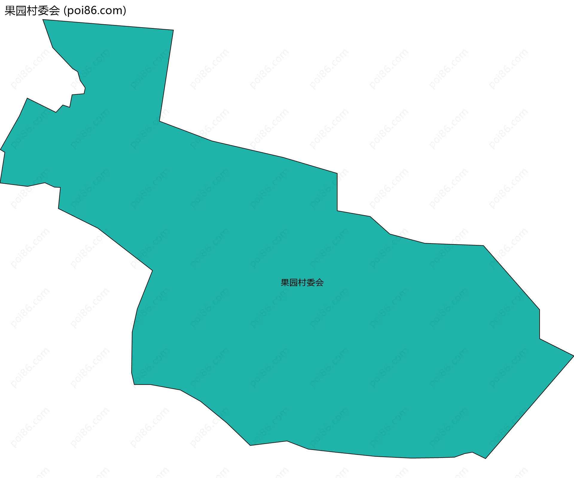 果园村委会边界地图