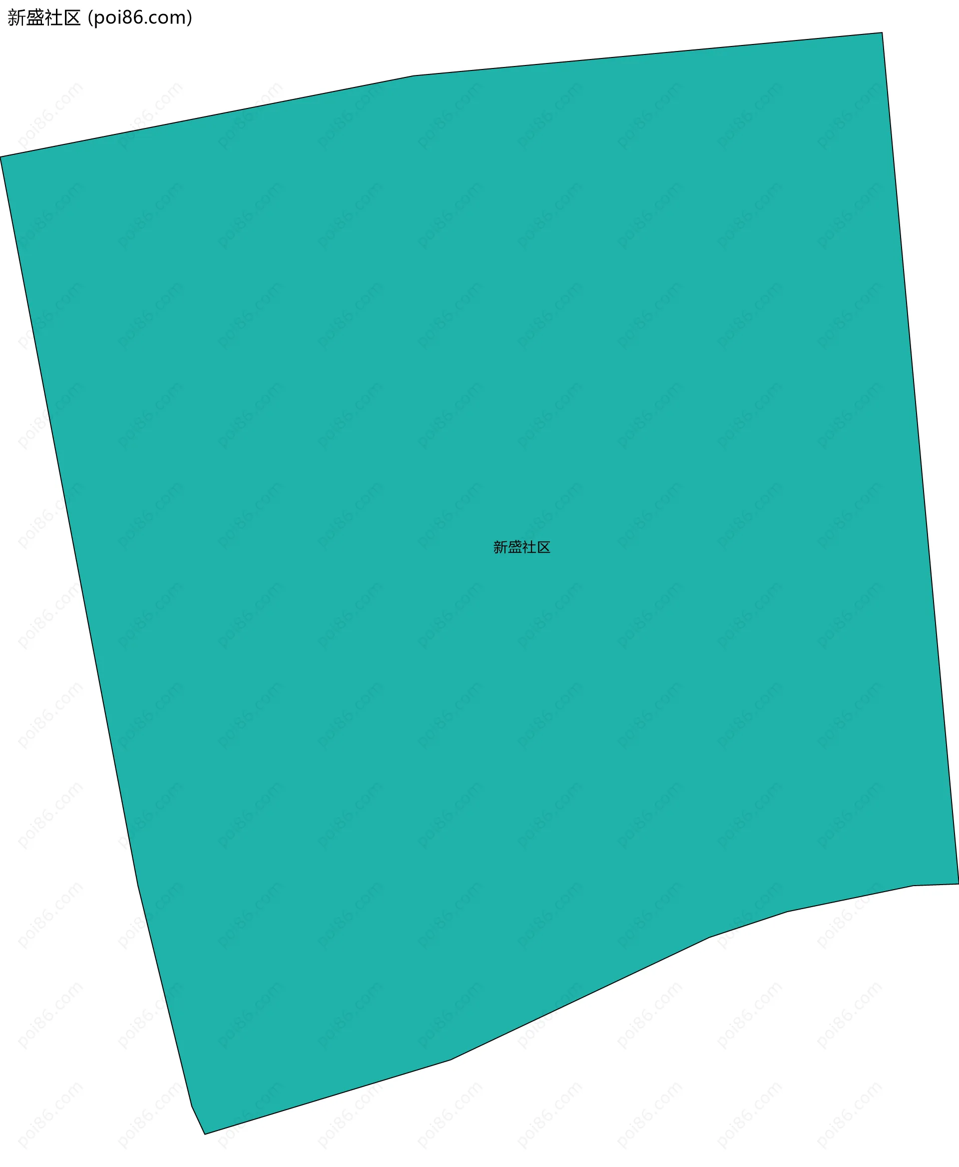 新盛社区边界地图