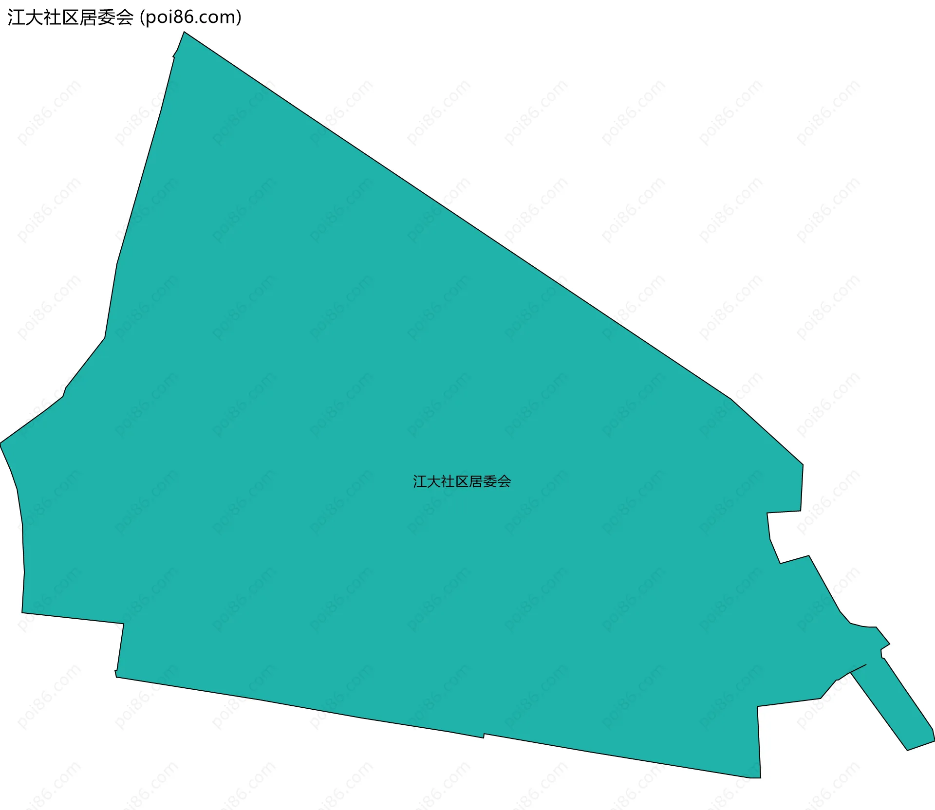 江大社区居委会边界地图