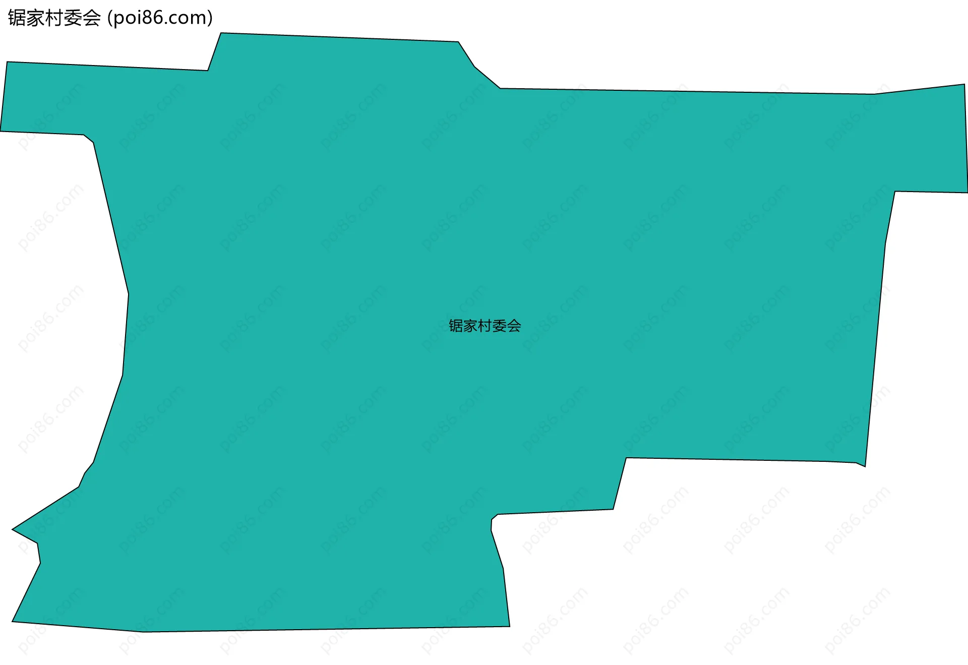 锯家村委会边界地图