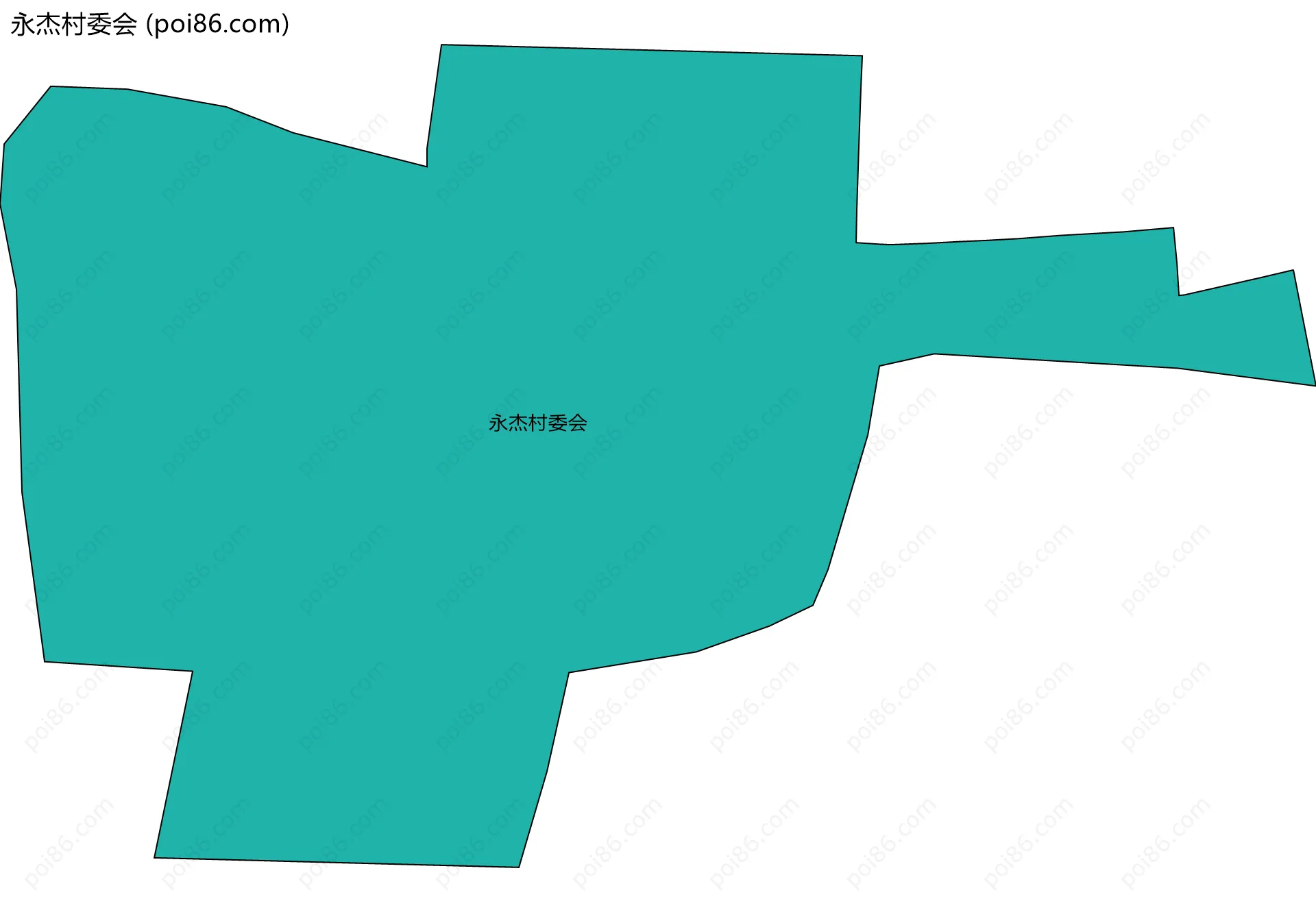 永杰村委会边界地图