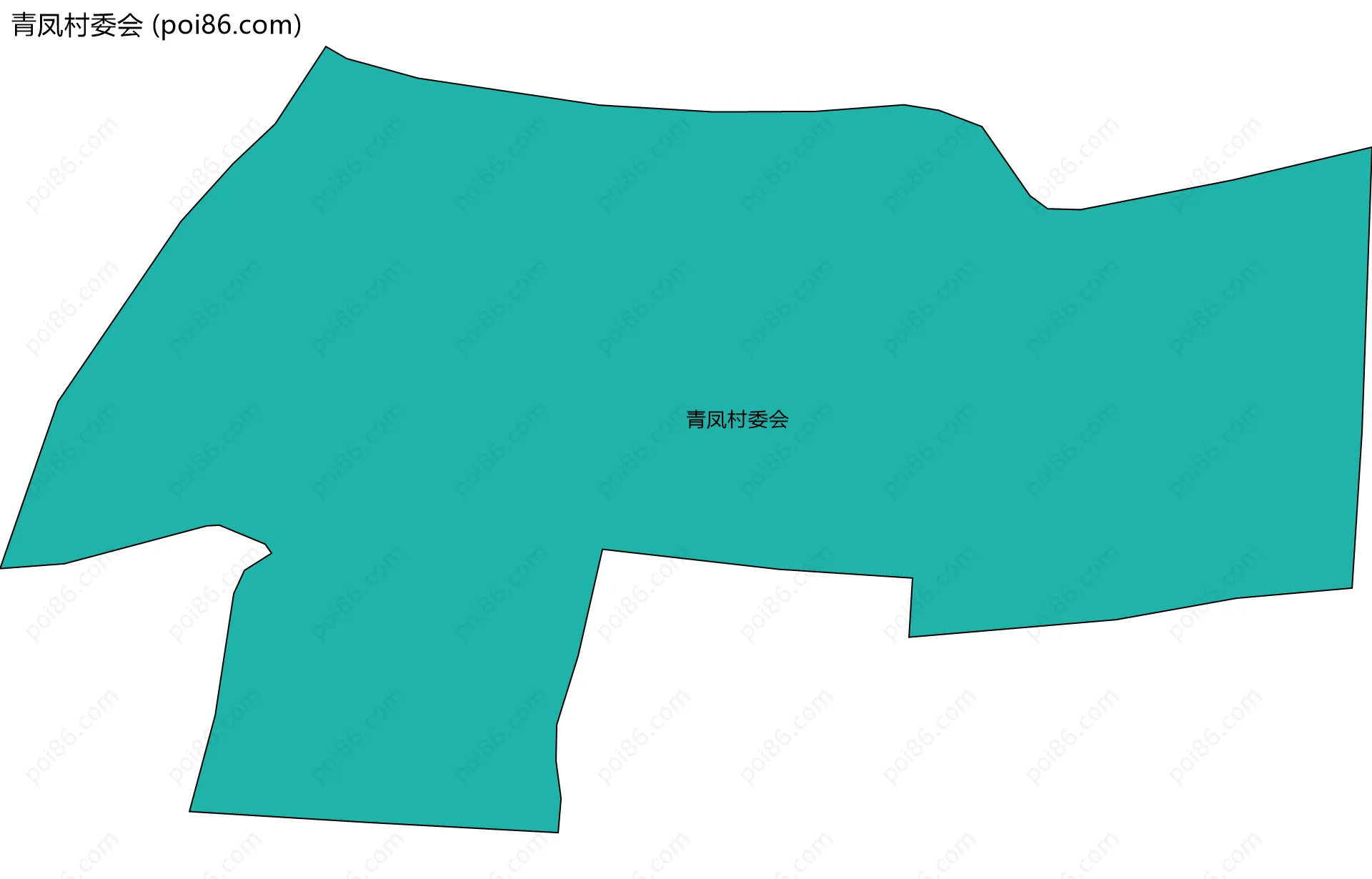 青凤村委会边界地图