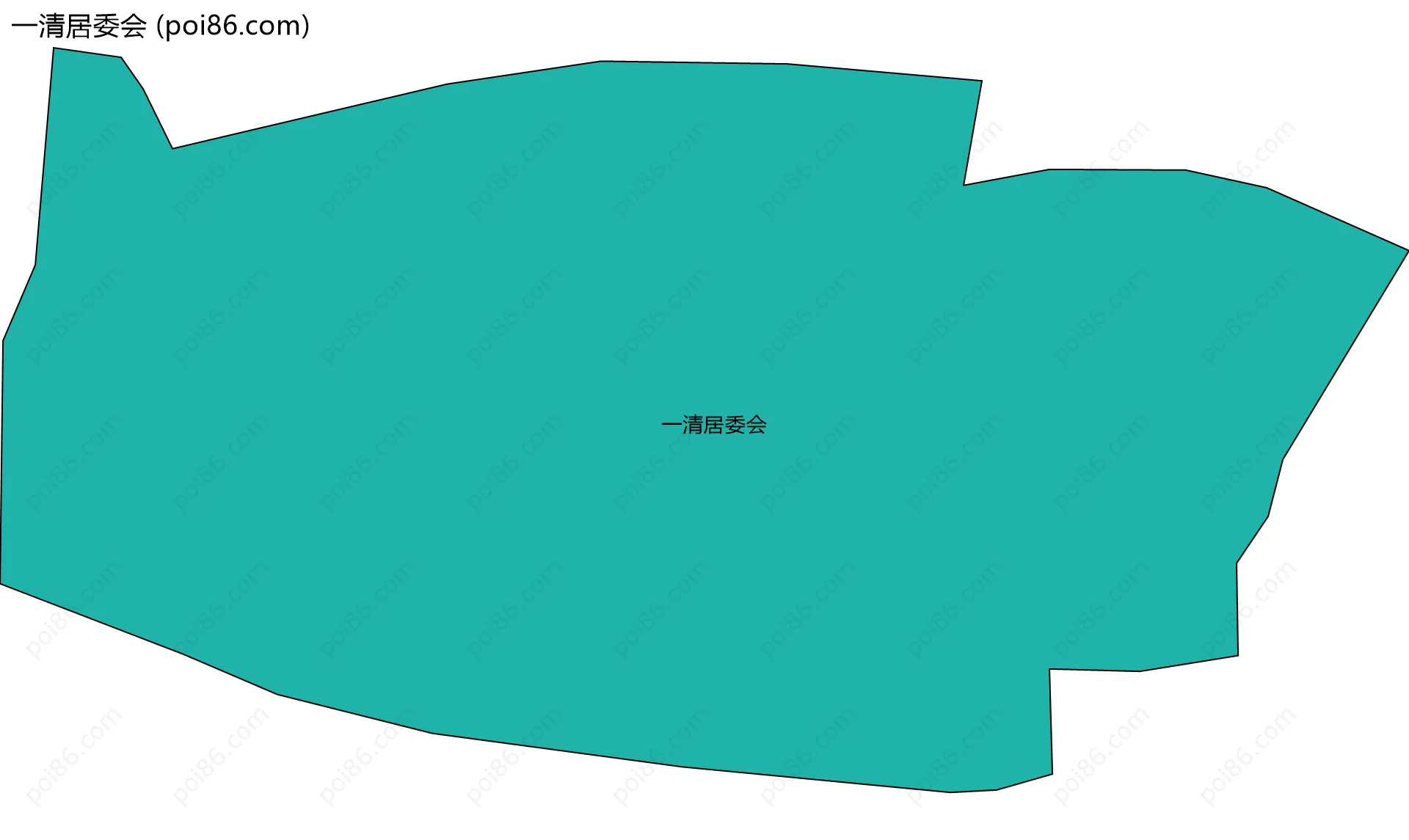 一清居委会边界地图