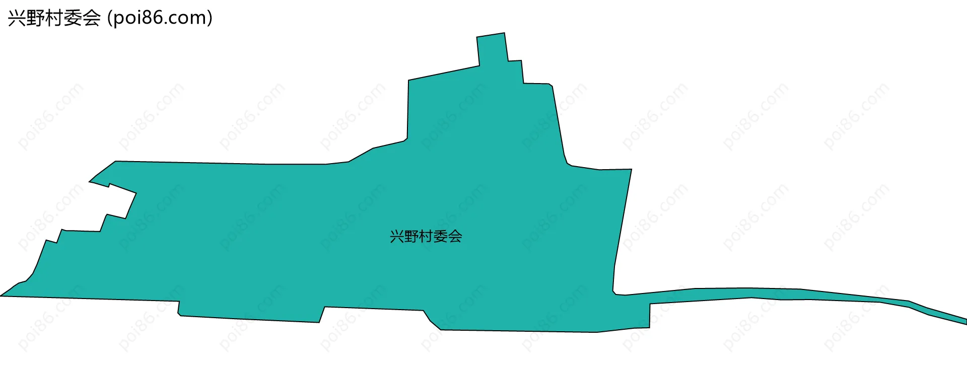 兴野村委会边界地图
