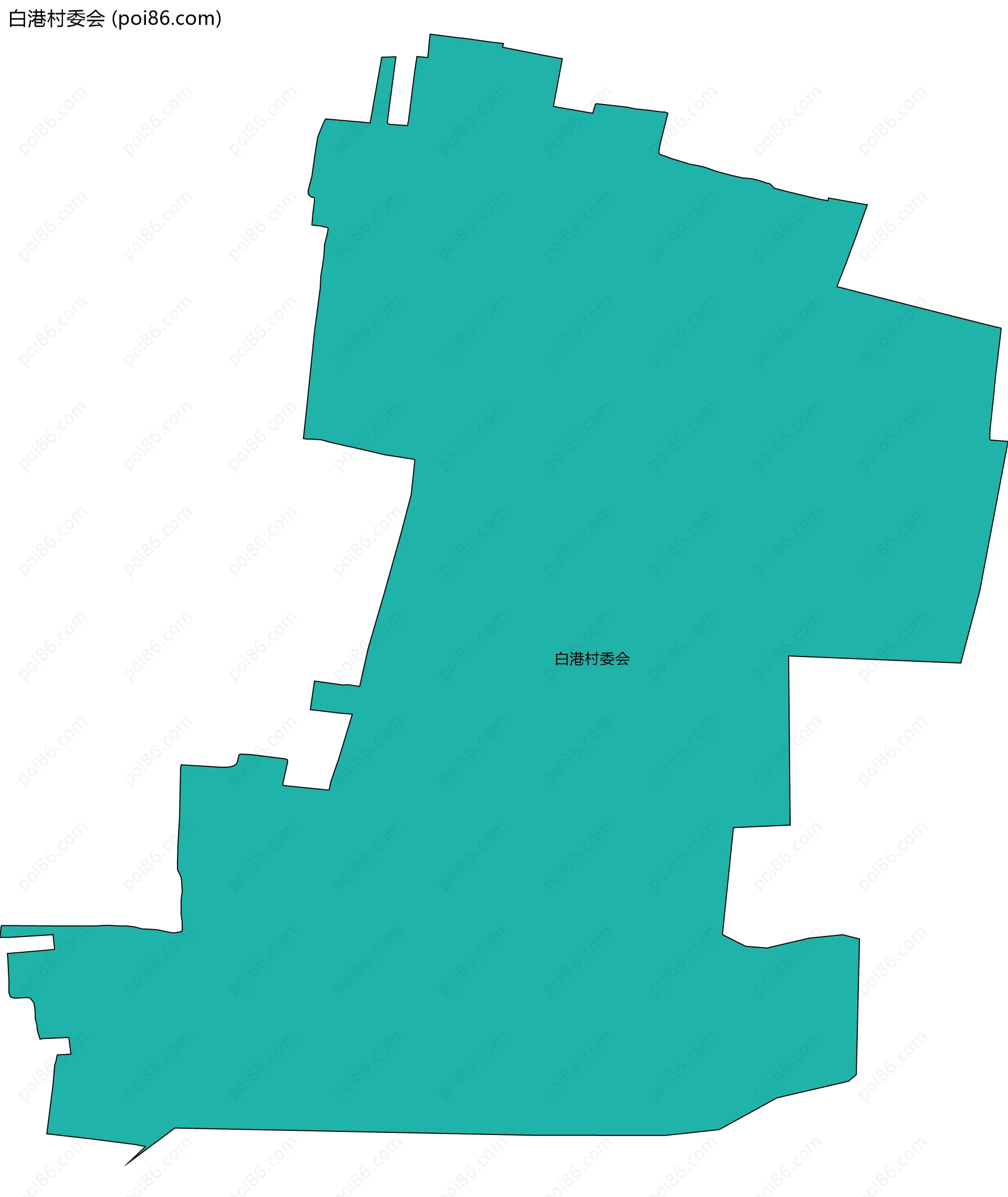 白港村委会边界地图