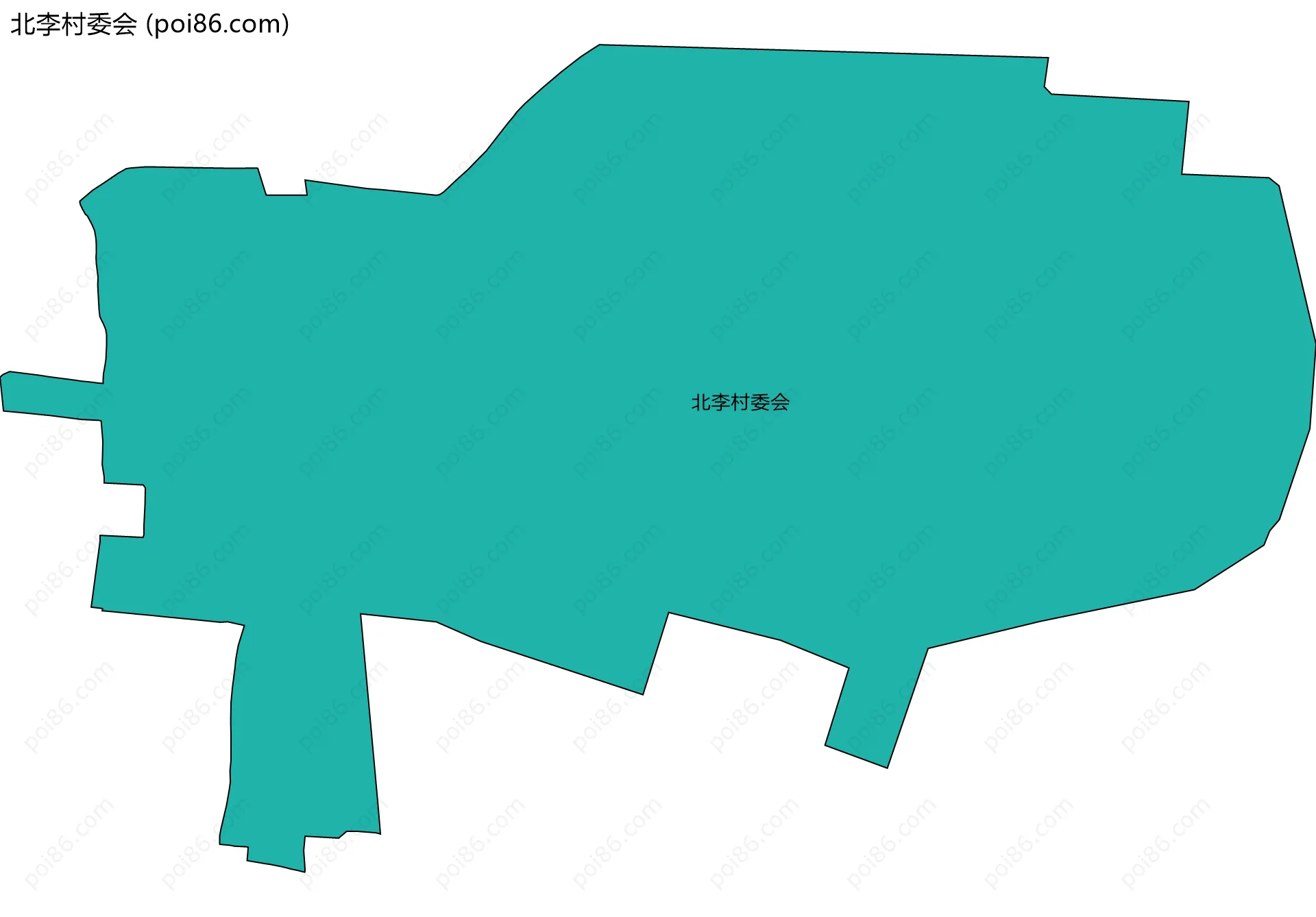 北李村委会边界地图