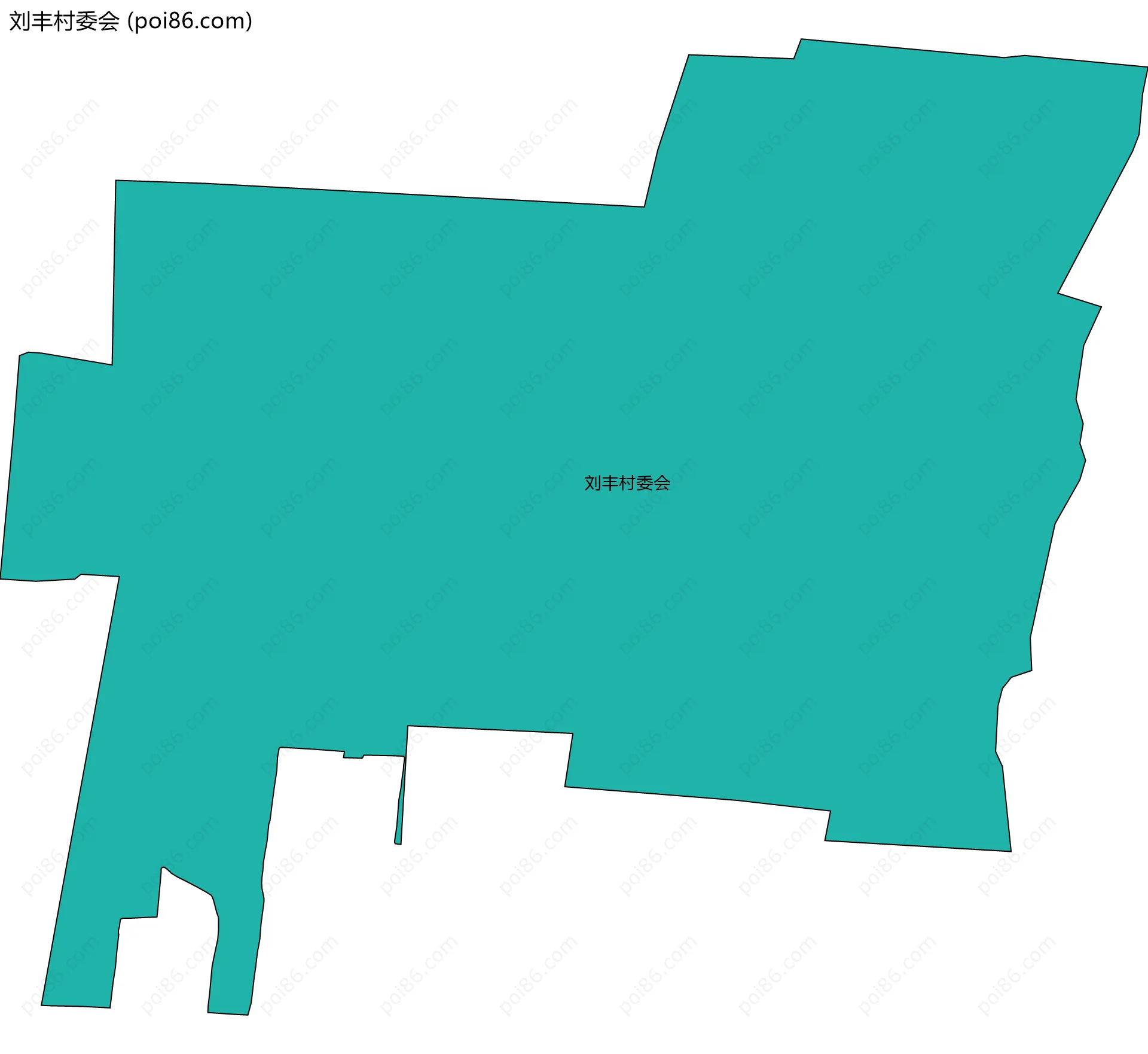 刘丰村委会边界地图