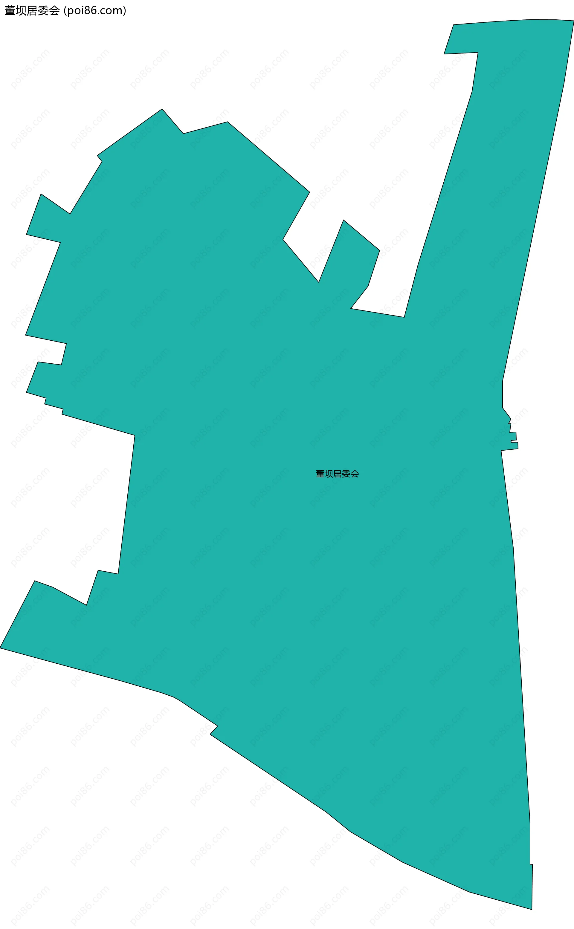 董坝居委会边界地图
