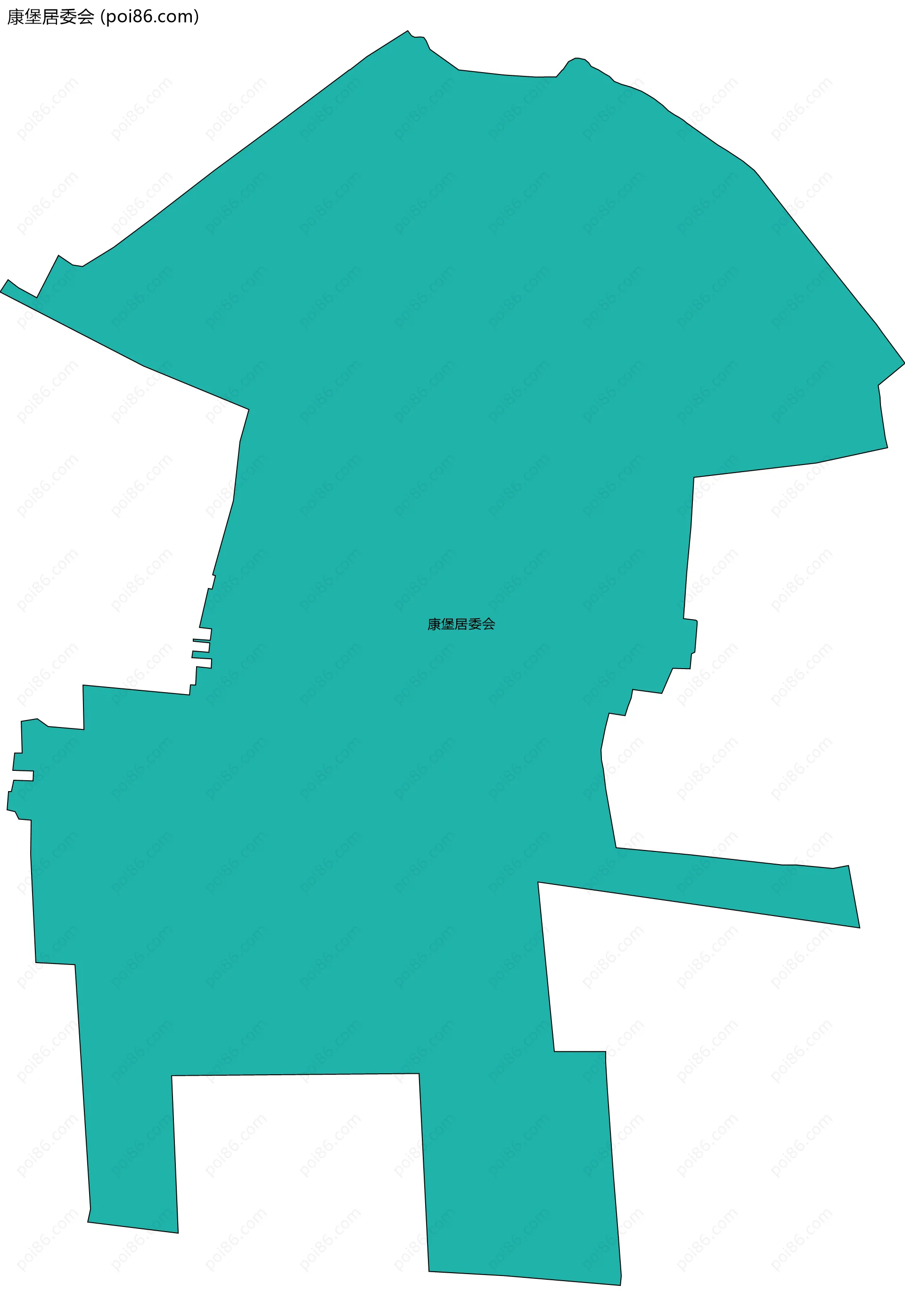 康堡居委会边界地图