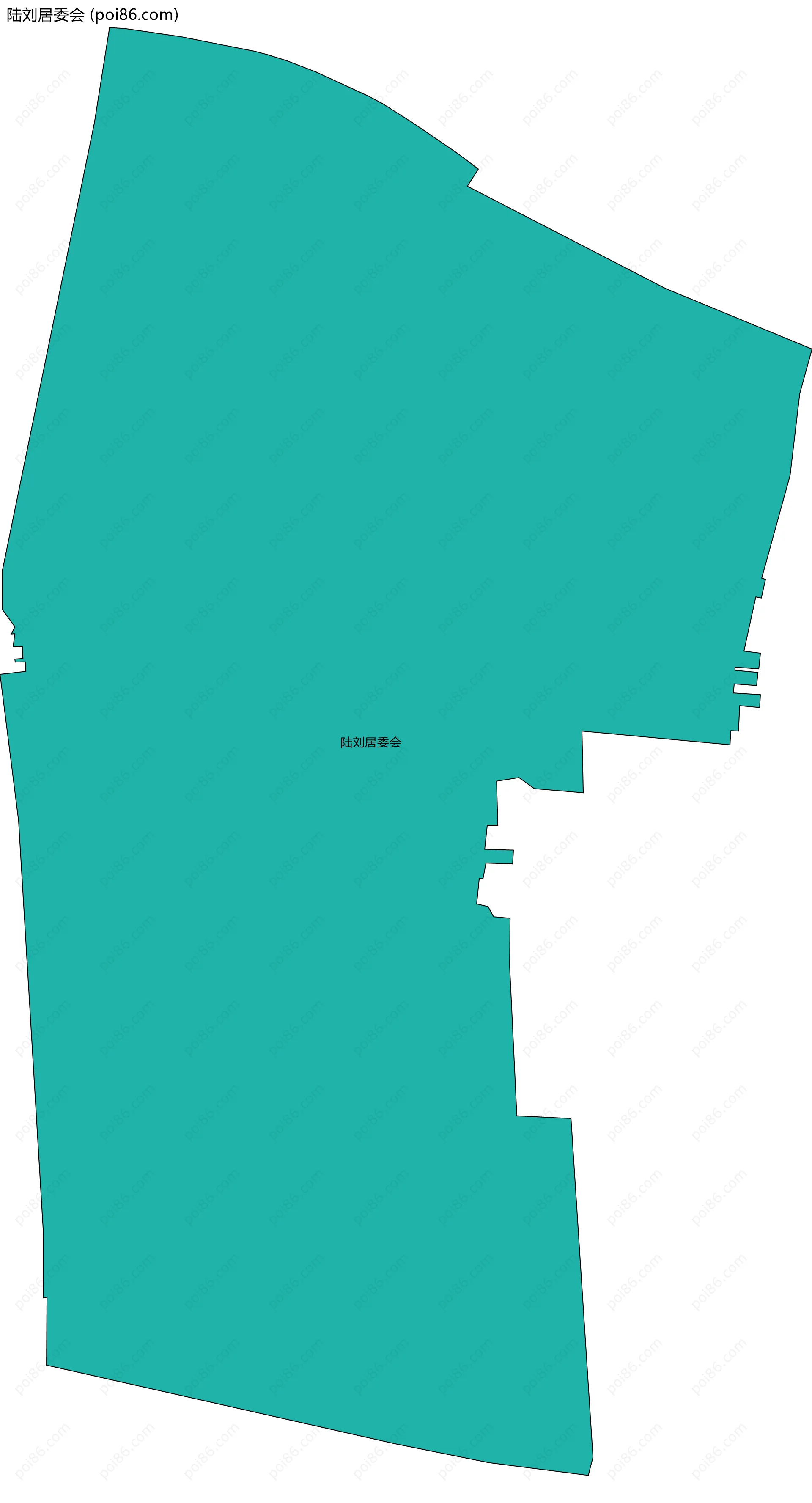 陆刘居委会边界地图