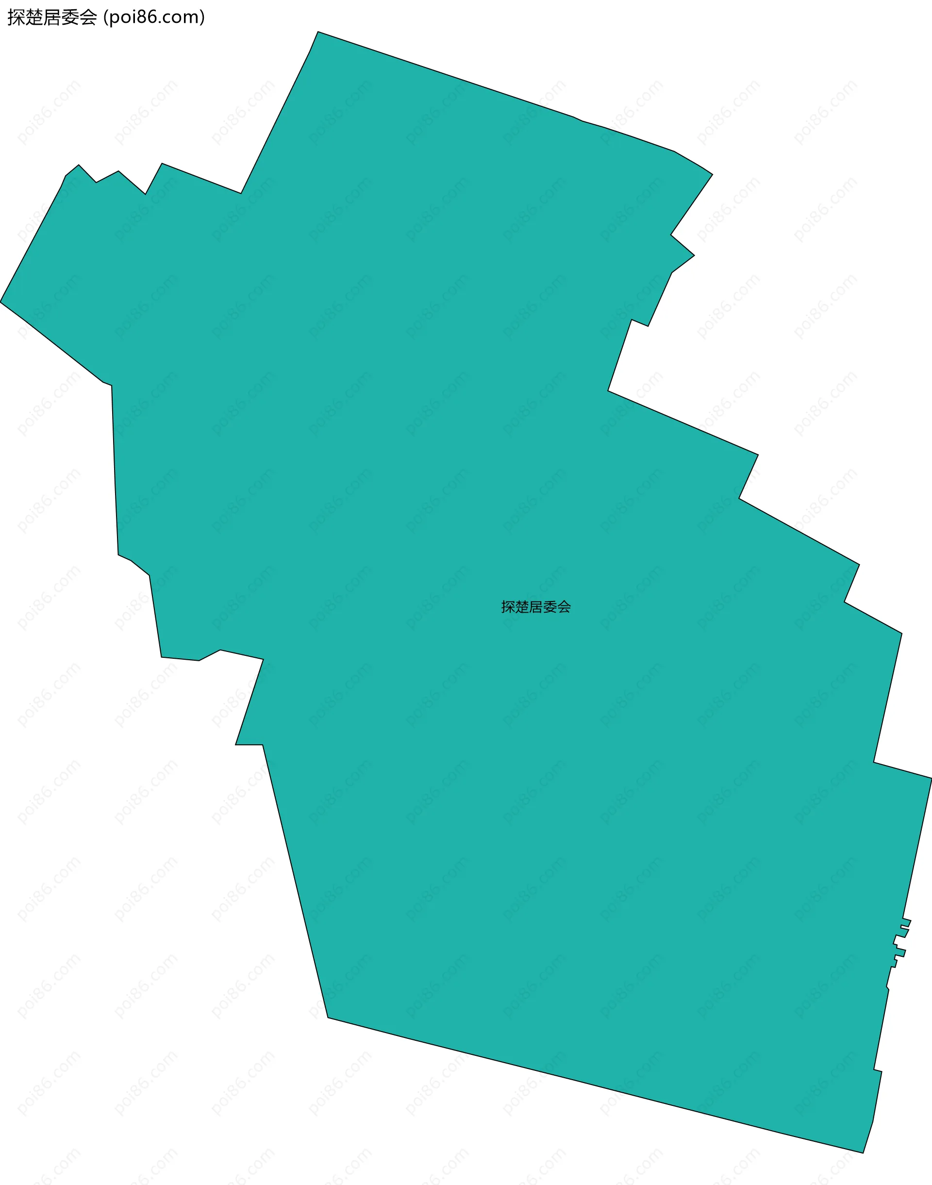 探楚居委会边界地图