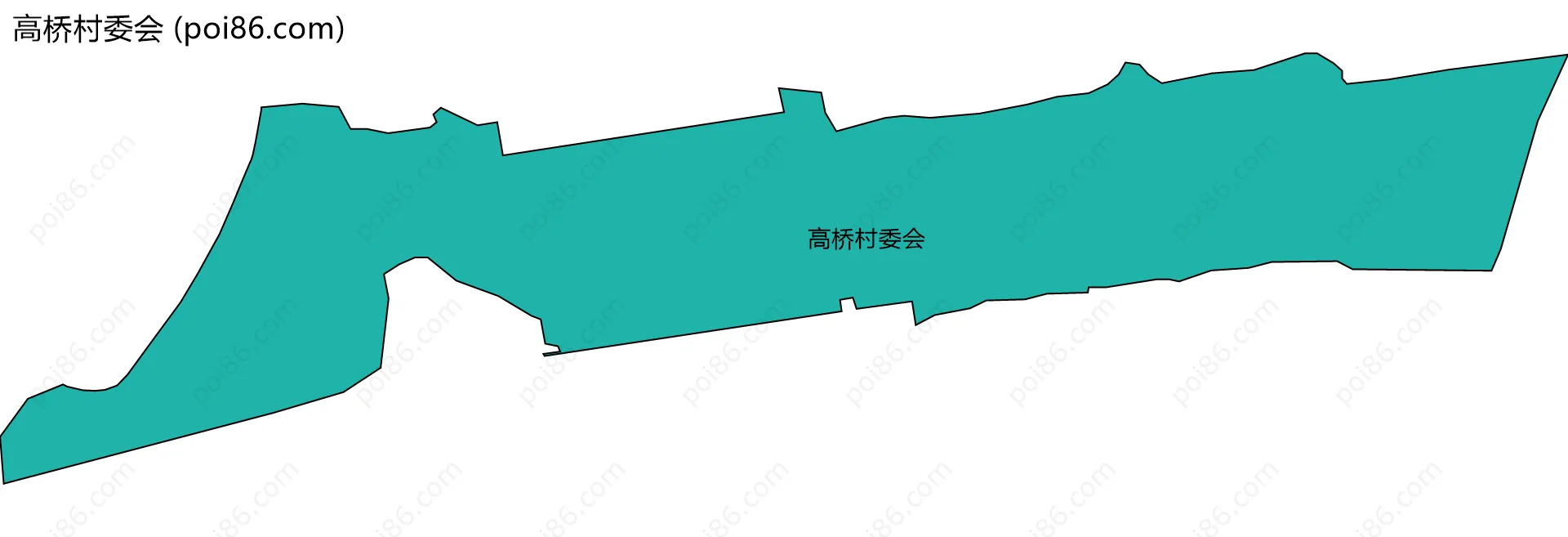 高桥村委会边界地图