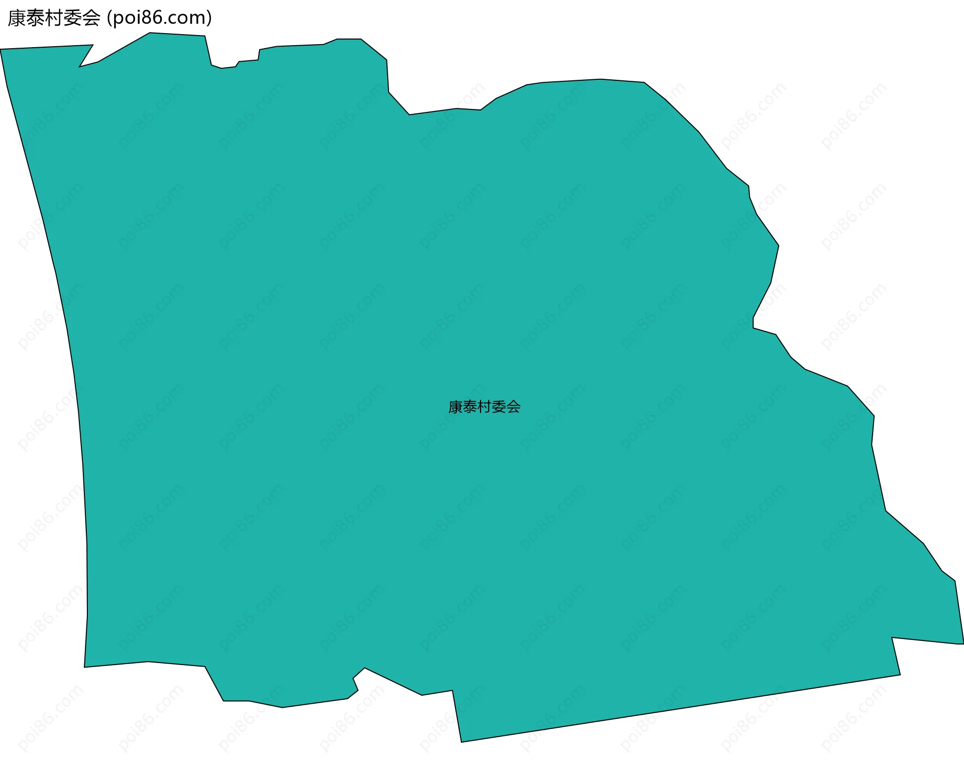 康泰村委会边界地图