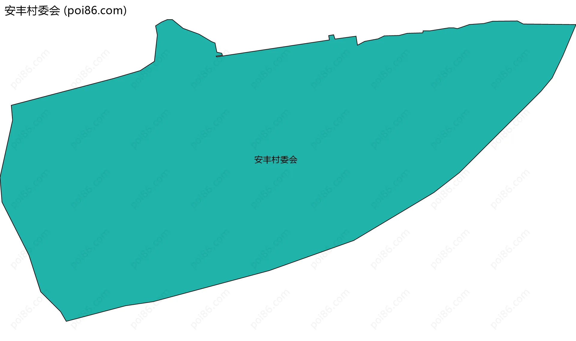 安丰村委会边界地图