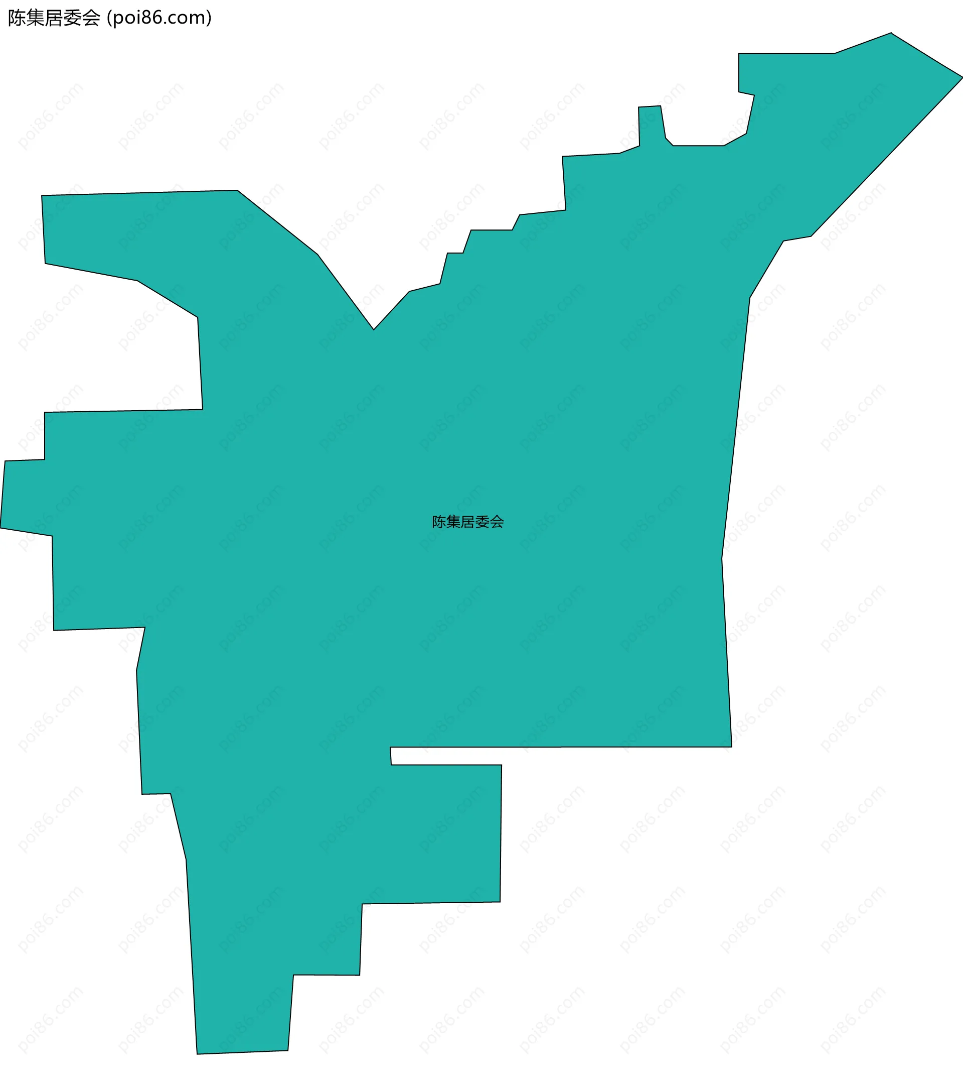 陈集居委会边界地图