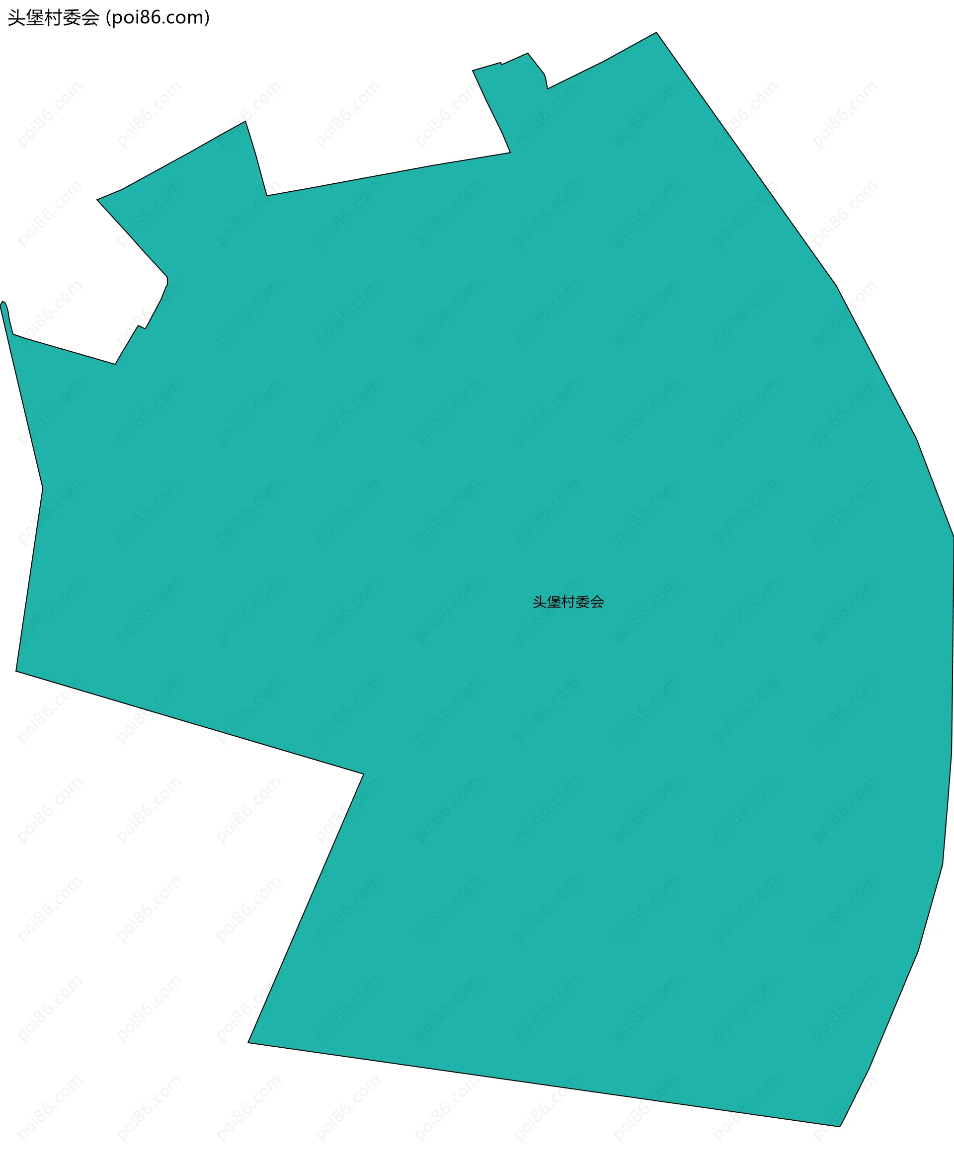 头堡村委会边界地图