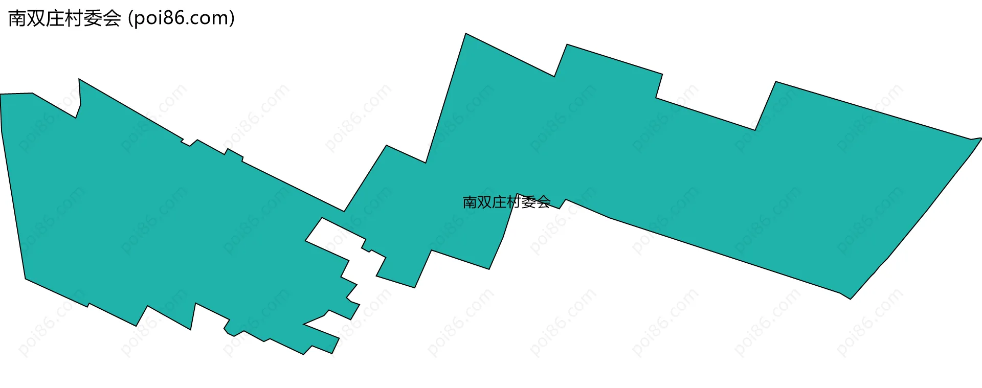 南双庄村委会边界地图