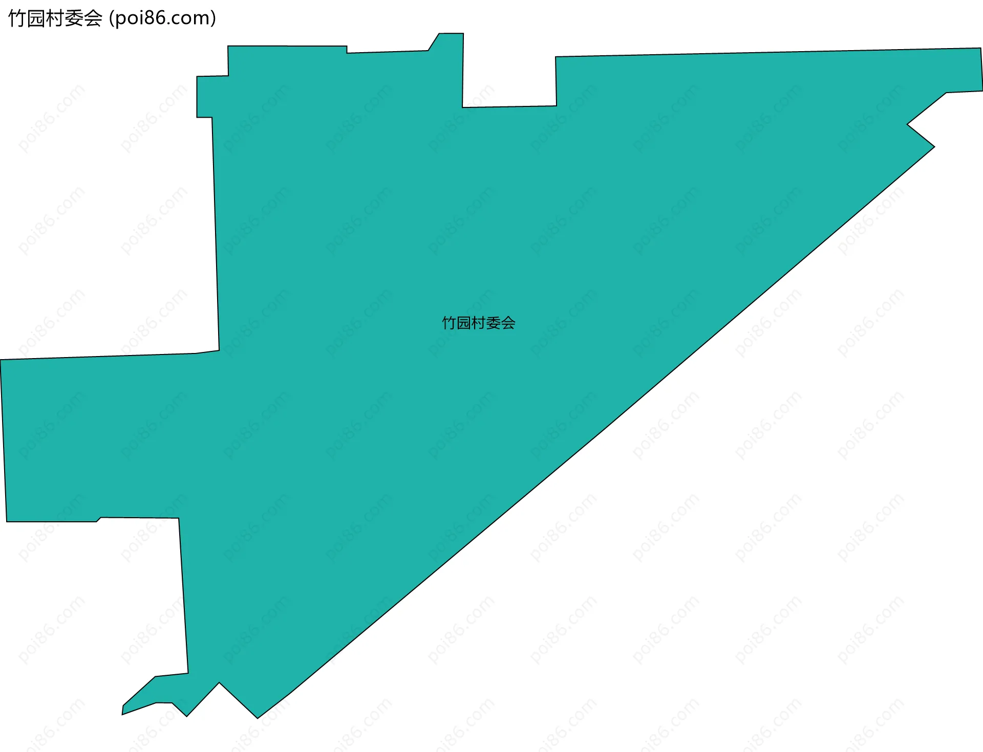 竹园村委会边界地图