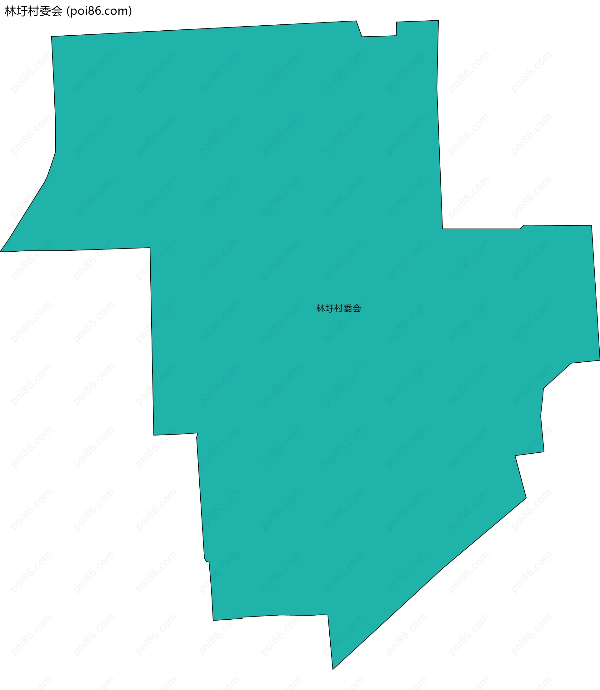 林圩村委会边界地图