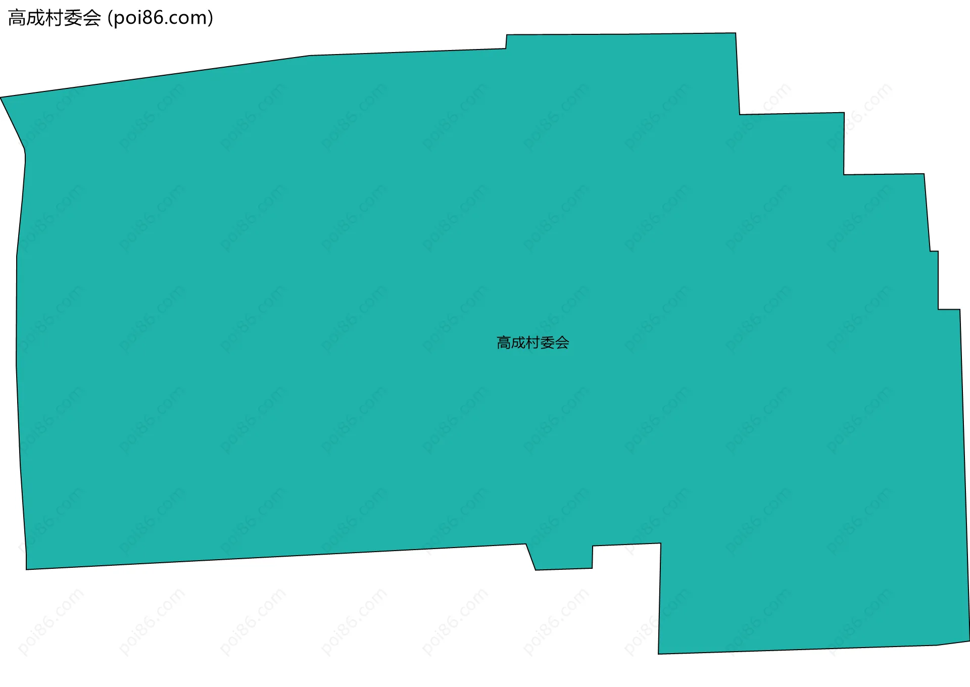 高成村委会边界地图
