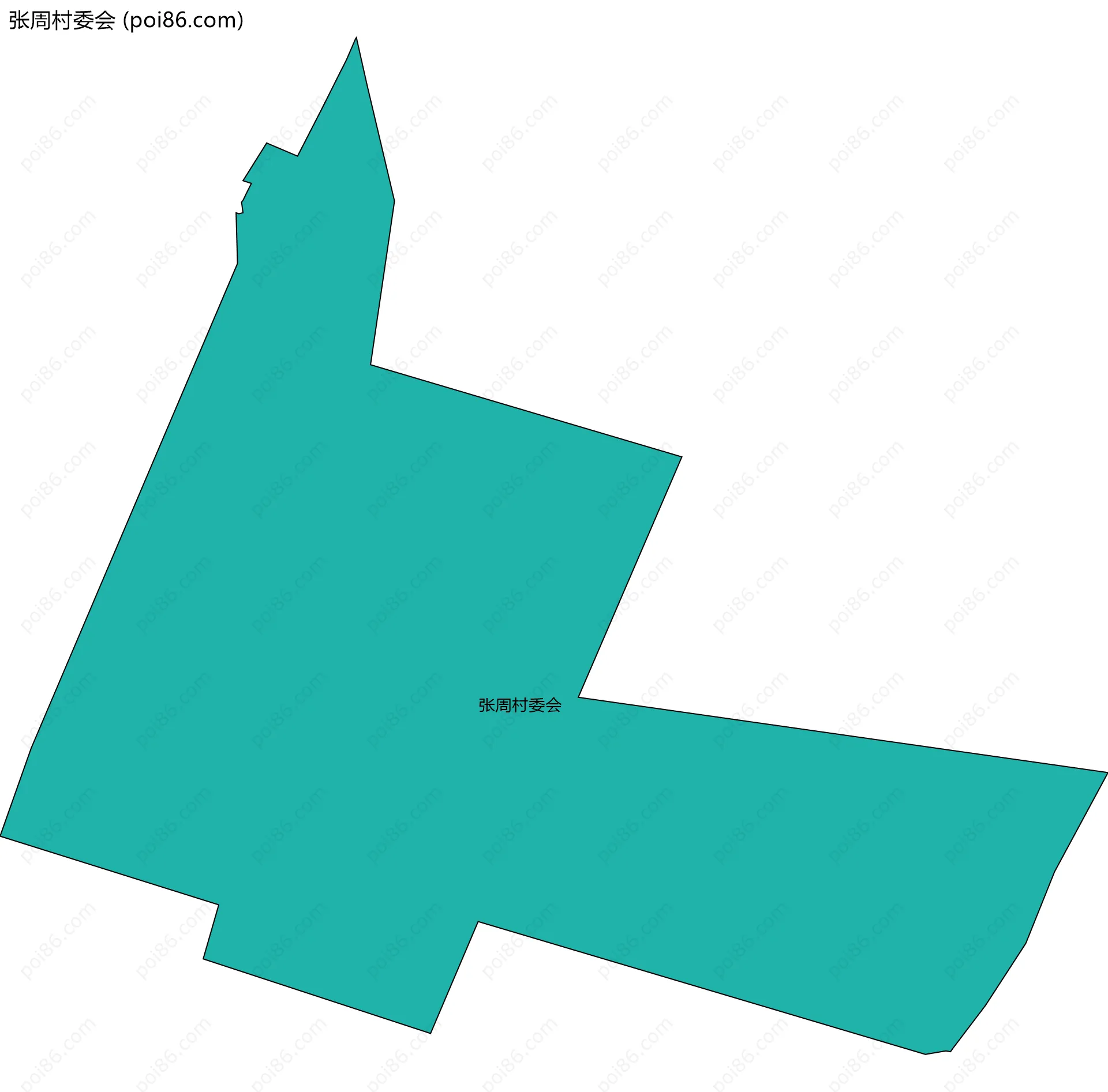 张周村委会边界地图