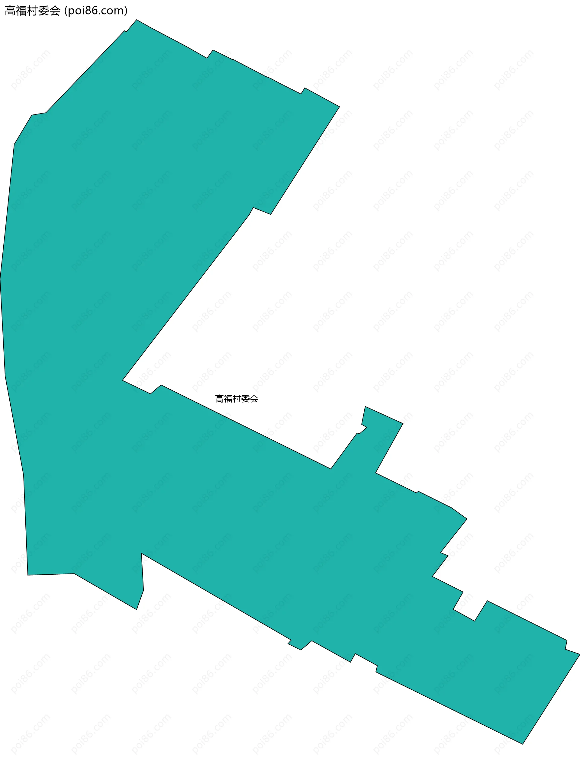 高福村委会边界地图