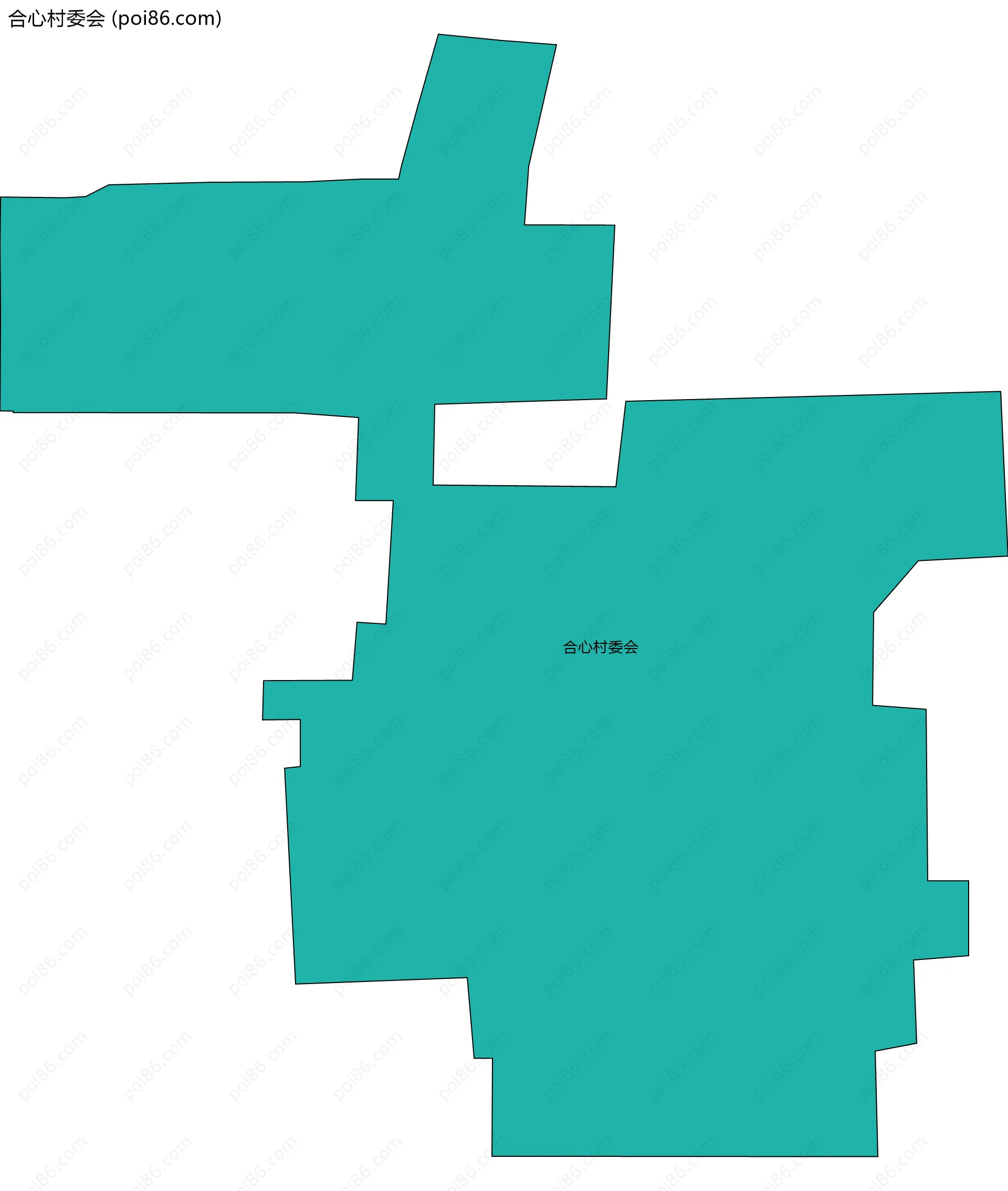 合心村委会边界地图