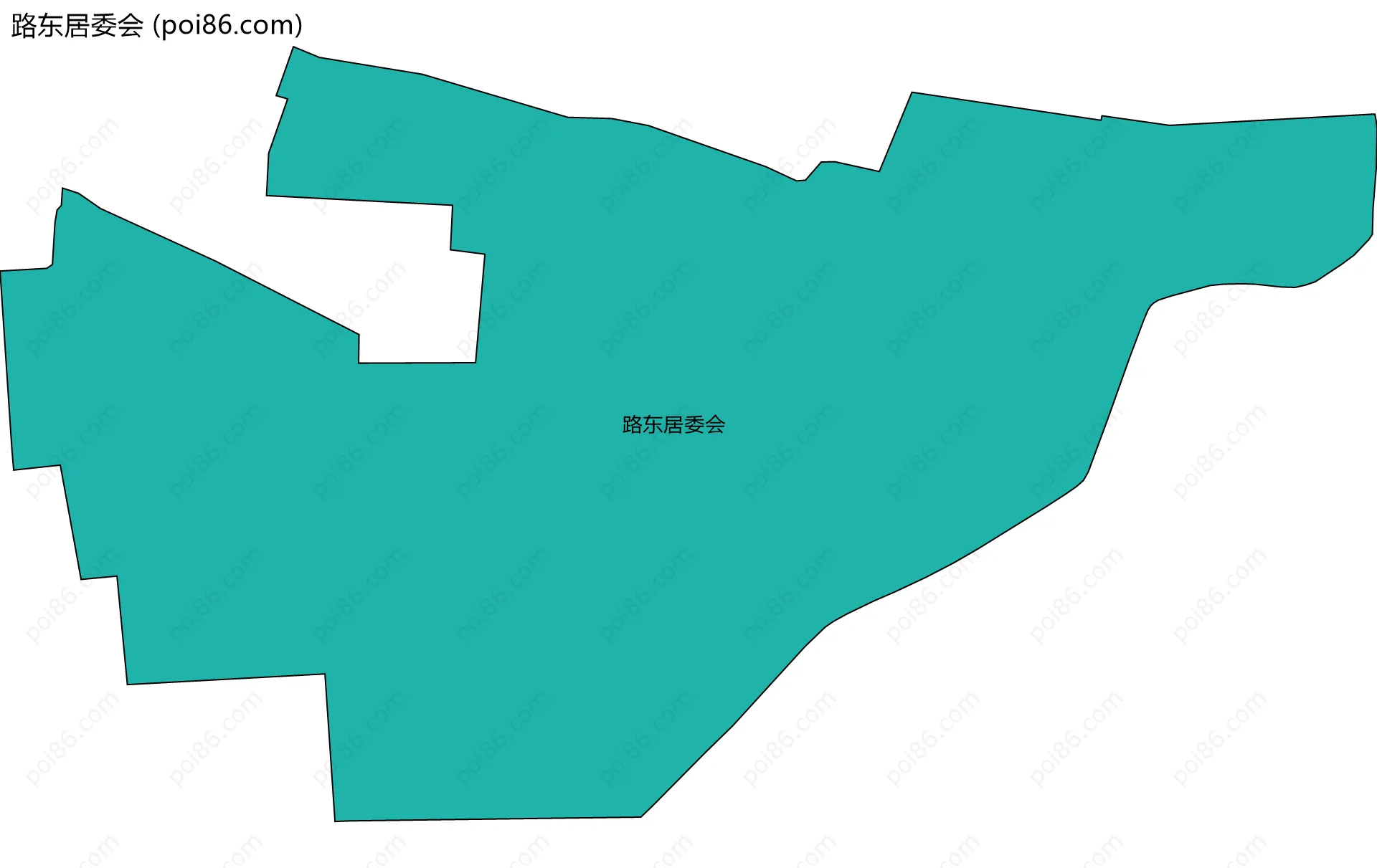 路东居委会边界地图