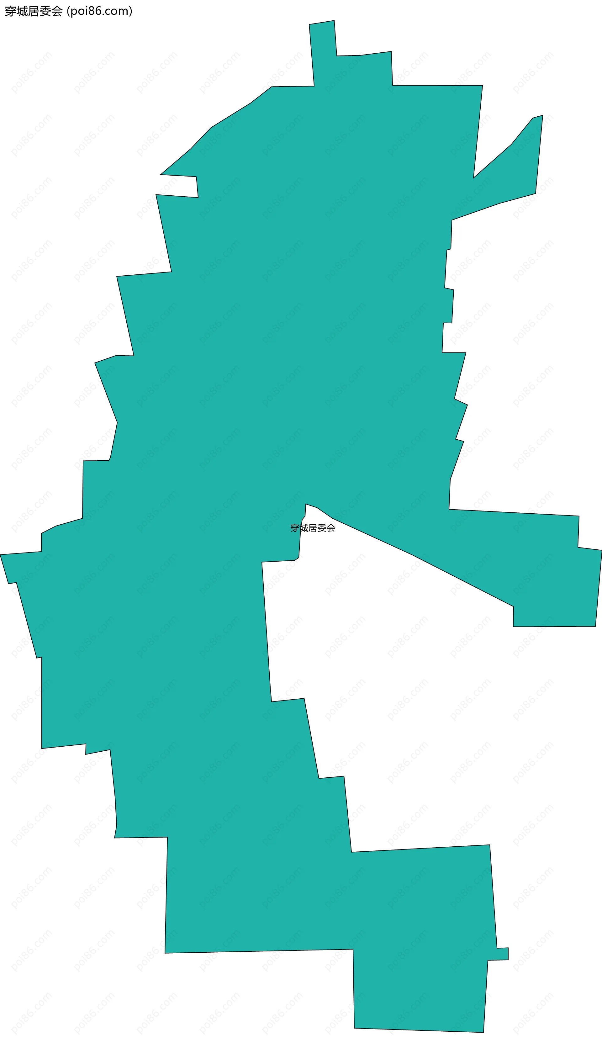 穿城居委会边界地图